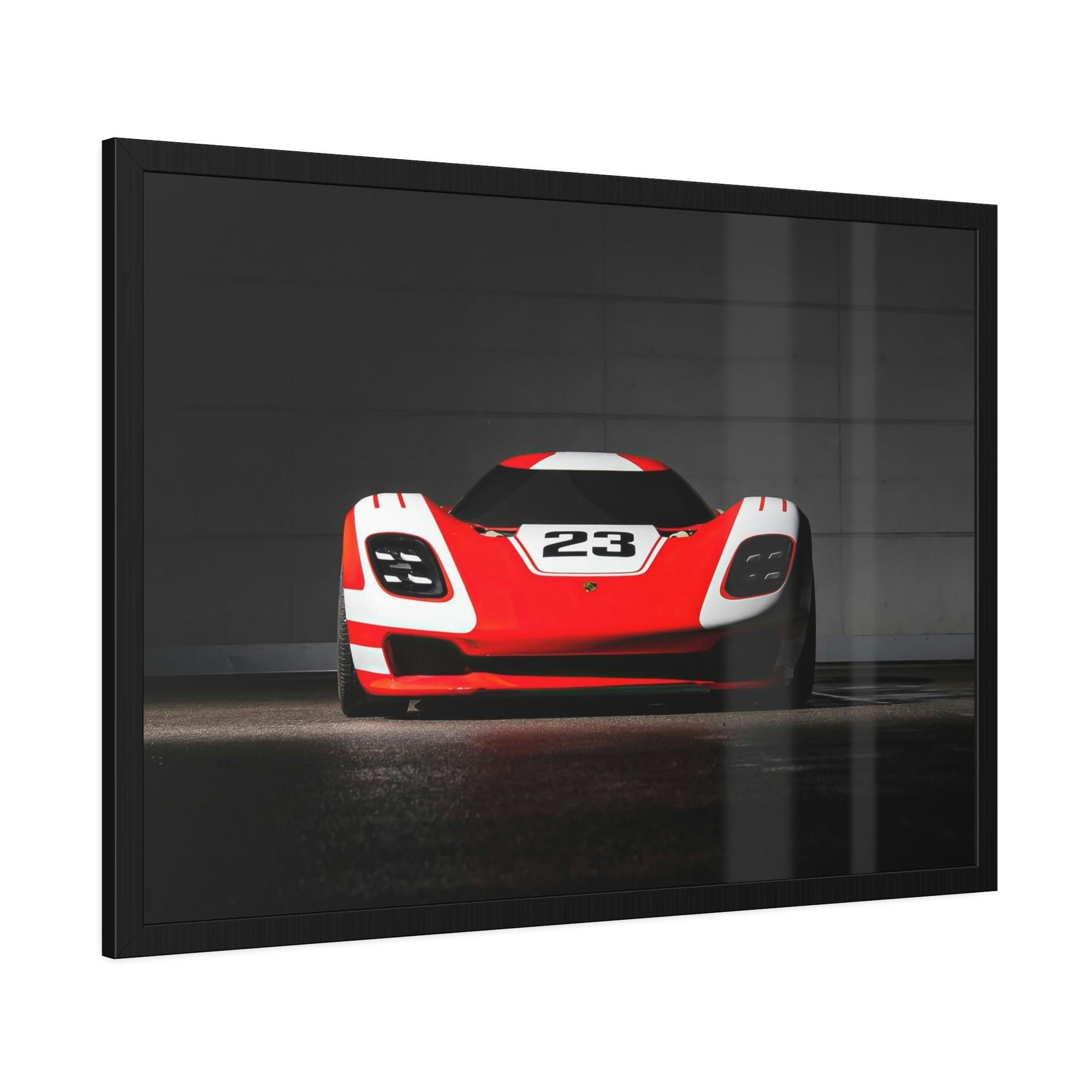 Porsche Speed and Beauty: Natural Canvas and Framed Prints of Porsche Sports Cars