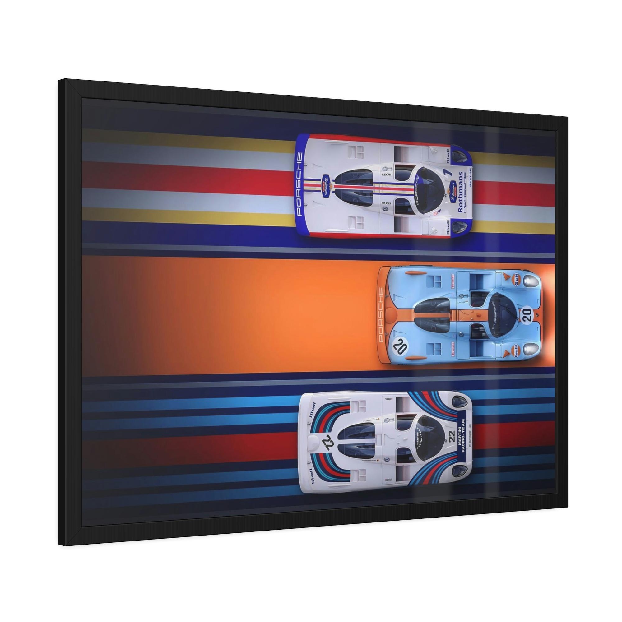 Porsche Speed Demons: A Canvas & Poster Print of a Porsche on the Racetrack
