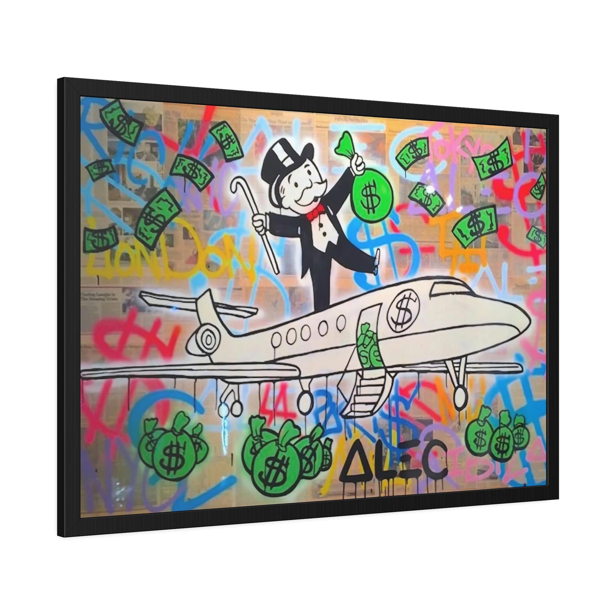 Monopoly & Motivation Unique Money Art: Alec Monopoly's Canvas Art and Poster Prints