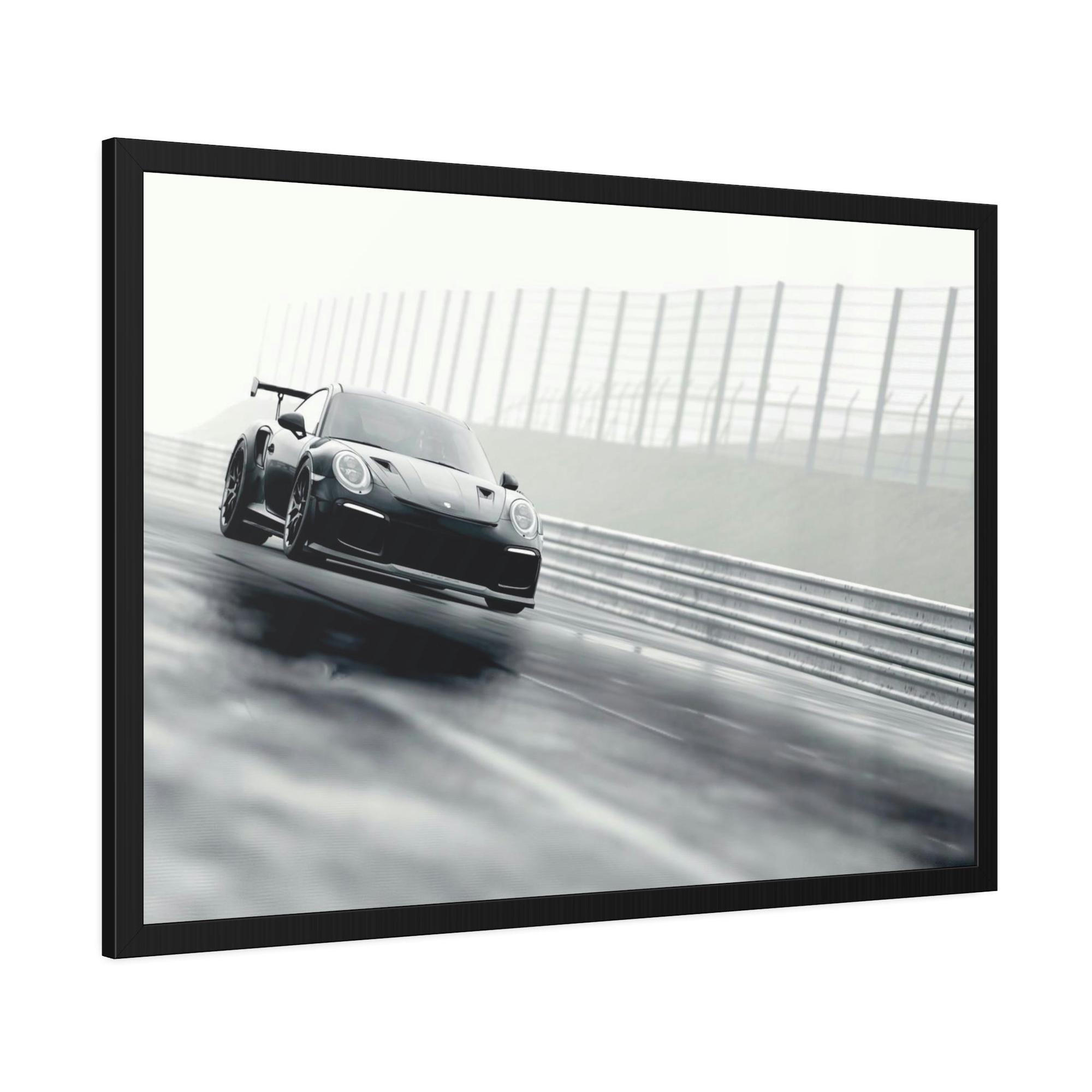 Porsche Porsche Power: A Striking Natural Canvas Print of an Iconic Sports Car