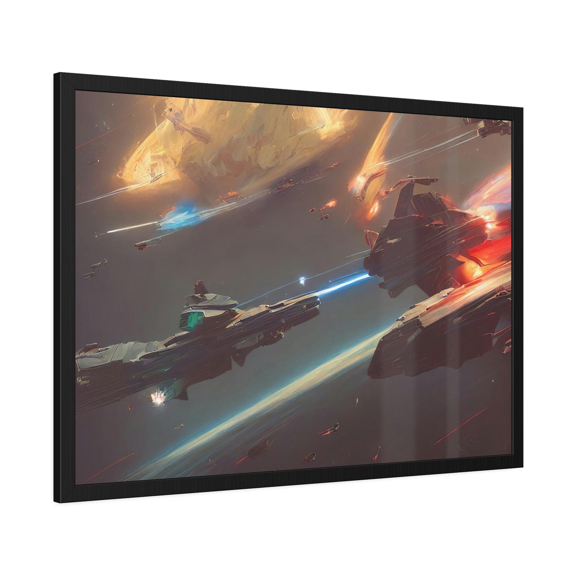Star Wars Star Wars Saga: Natural Canvas & Poster Print of Iconic Movie Moments