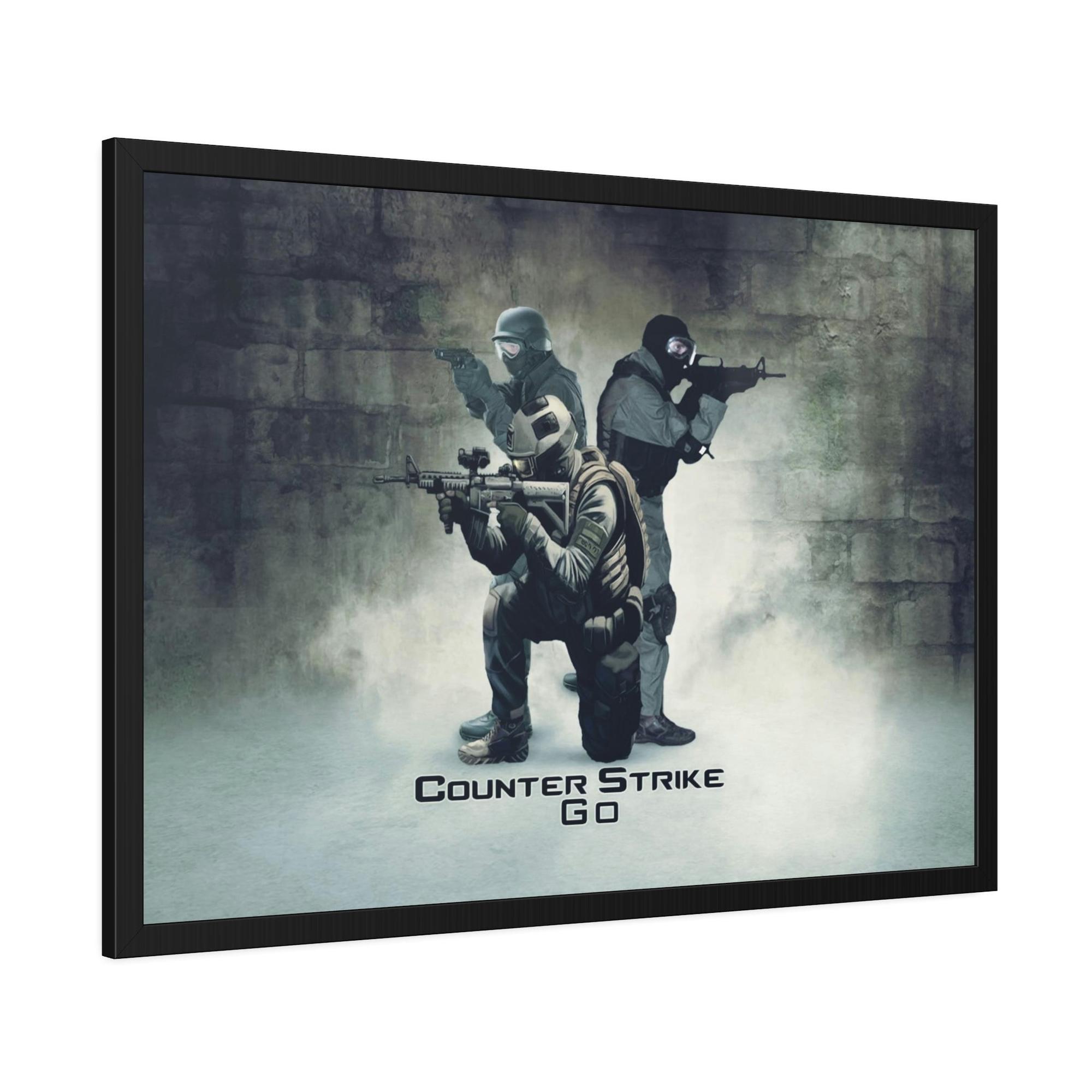 Counter Strike Counter Strike: Captivating Wall Art on Natural Canvas & Poster