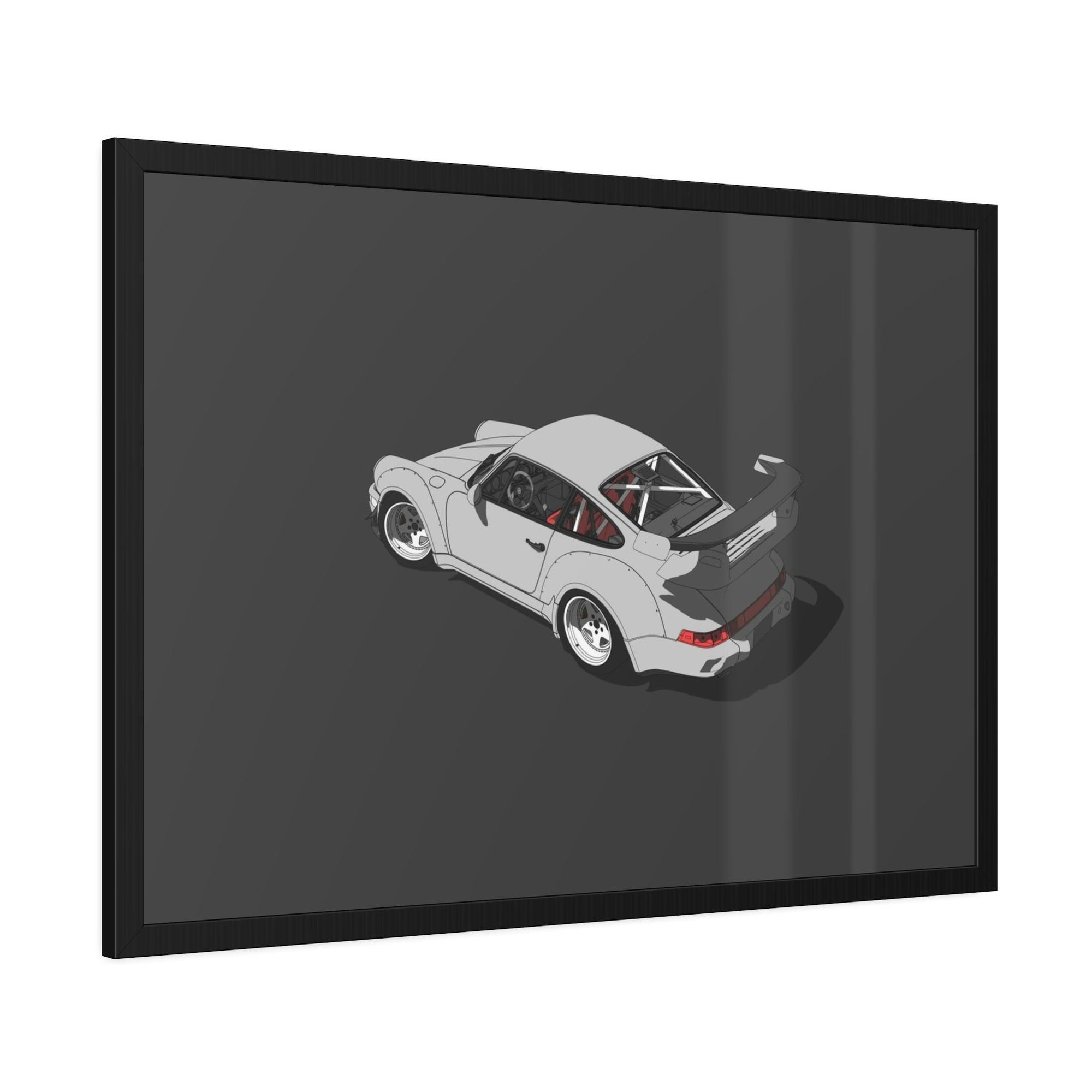 Porsche Porsche's Speed and Style: Natural Canvas & Poster Print Set