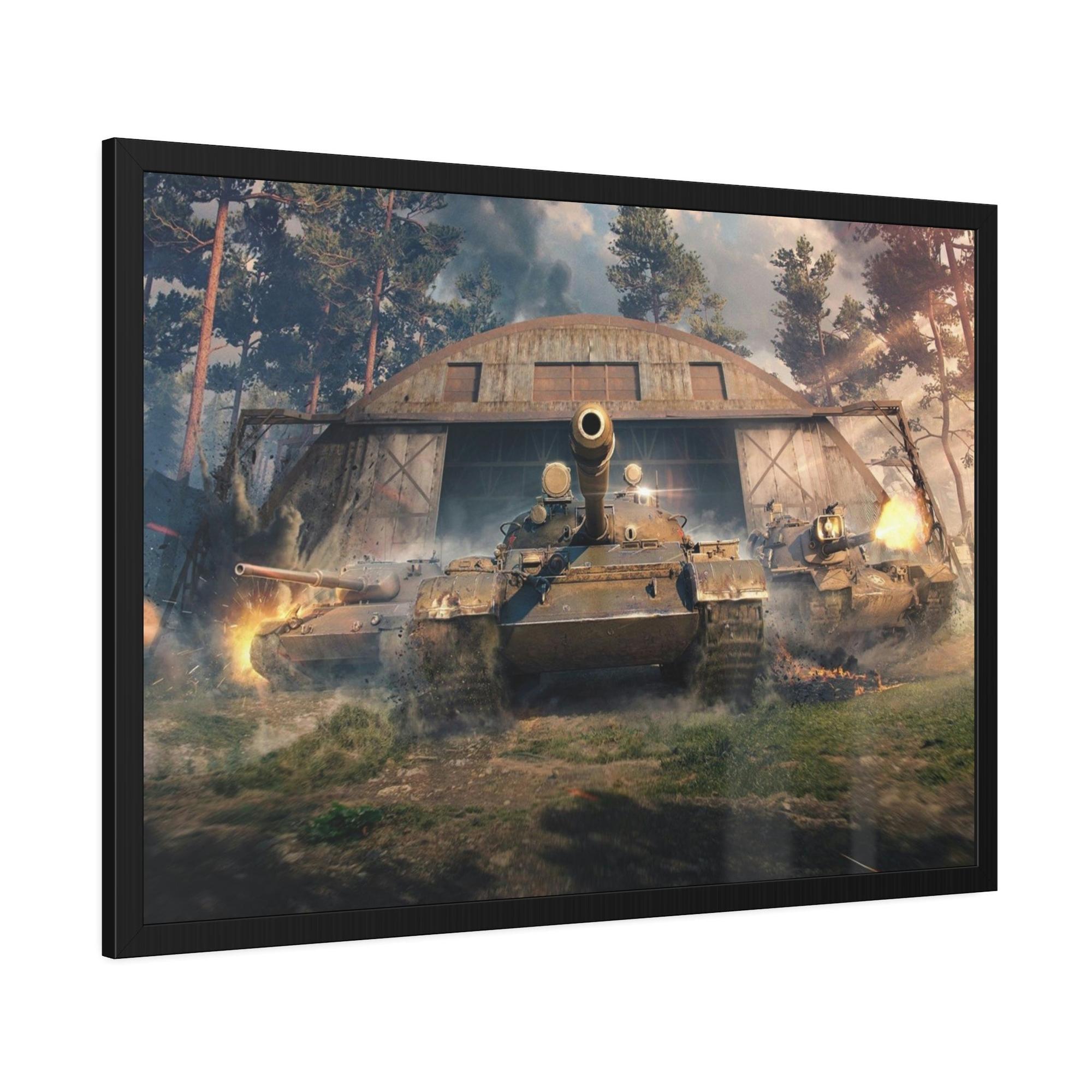 World Of Tanks Steel Titans Clash: World of Tanks Сanvas Wall Art for Your Space