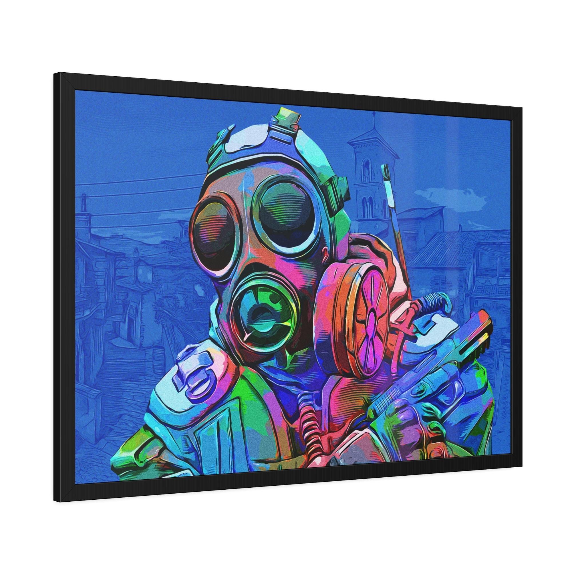 Counter Strike The Battle Unleashed: Epic Counter Strike Scene in Framed Canvas & Poster