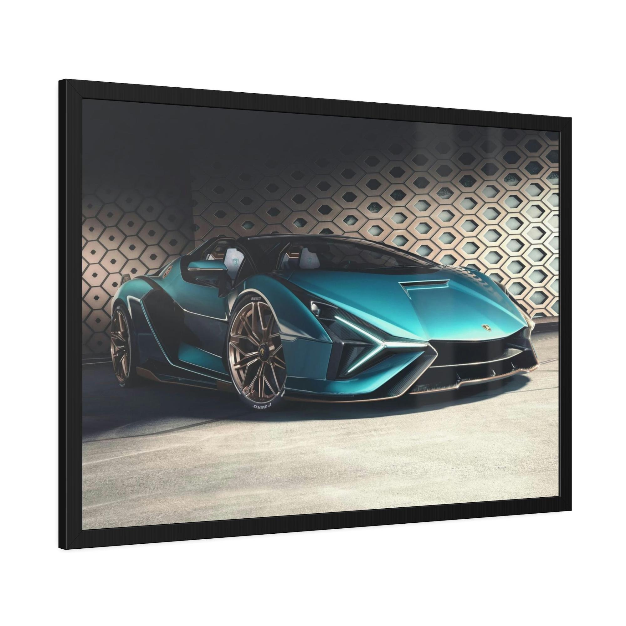 Lamborghini Italian Craftsmanship at its Best: High-Quality Framed Canvas Lamborghini Art