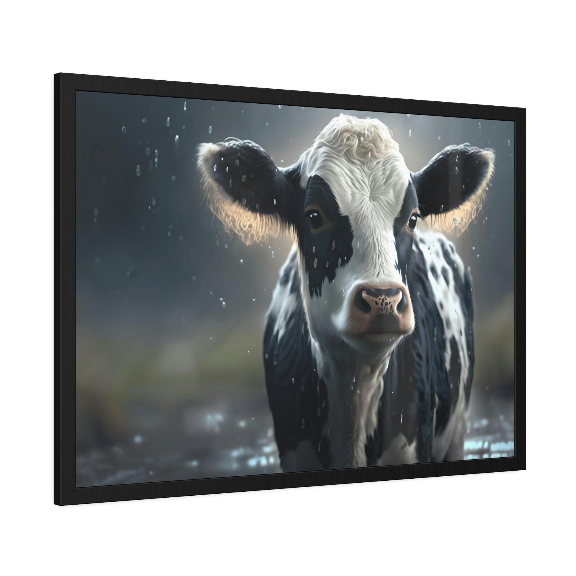 Cows Nature's Beauty: High-quality Cow Canvas Print for a Serene Wall Art Statement