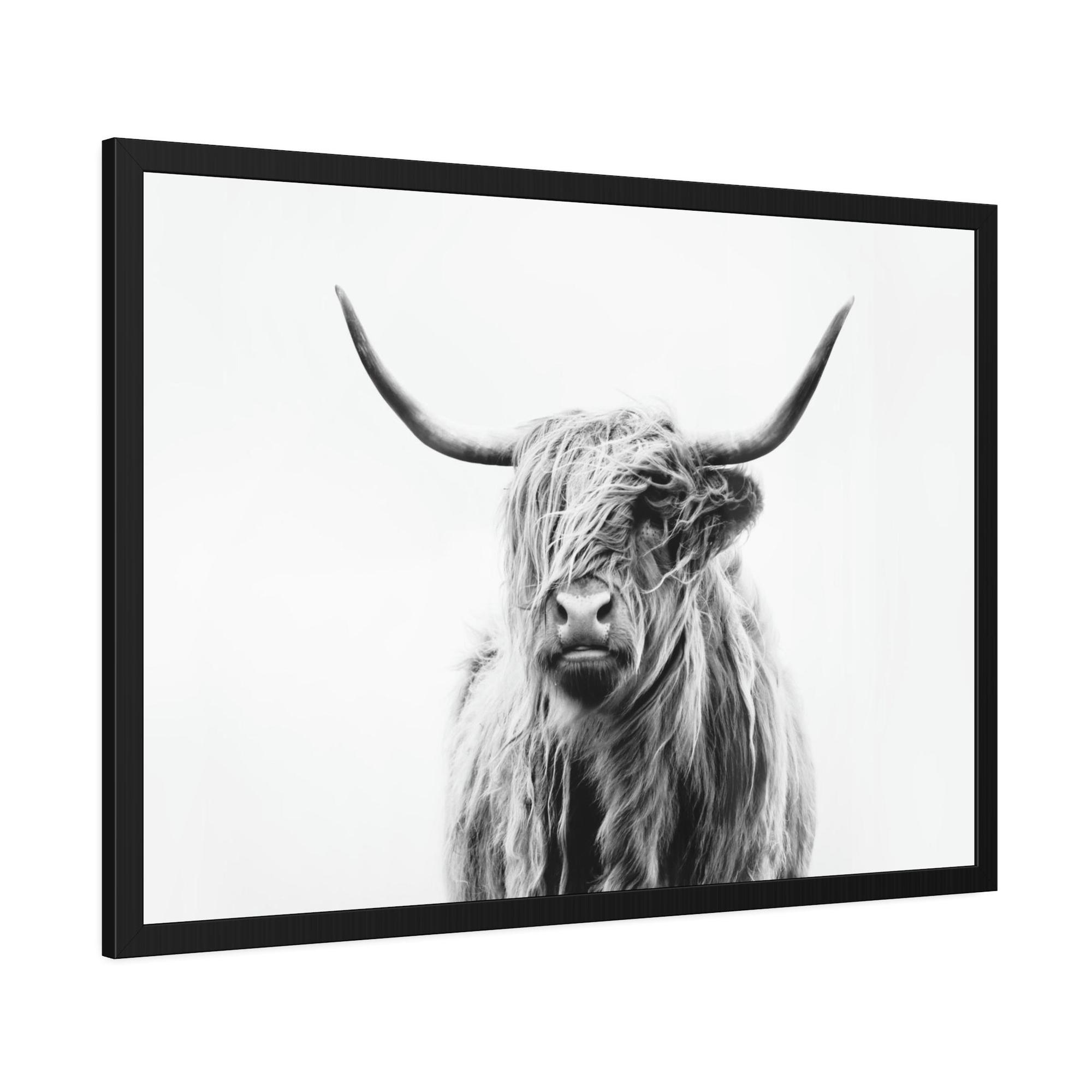 Highland Cow Nature's Majesty: Cow Art for a Breathtaking Wall Art Statement