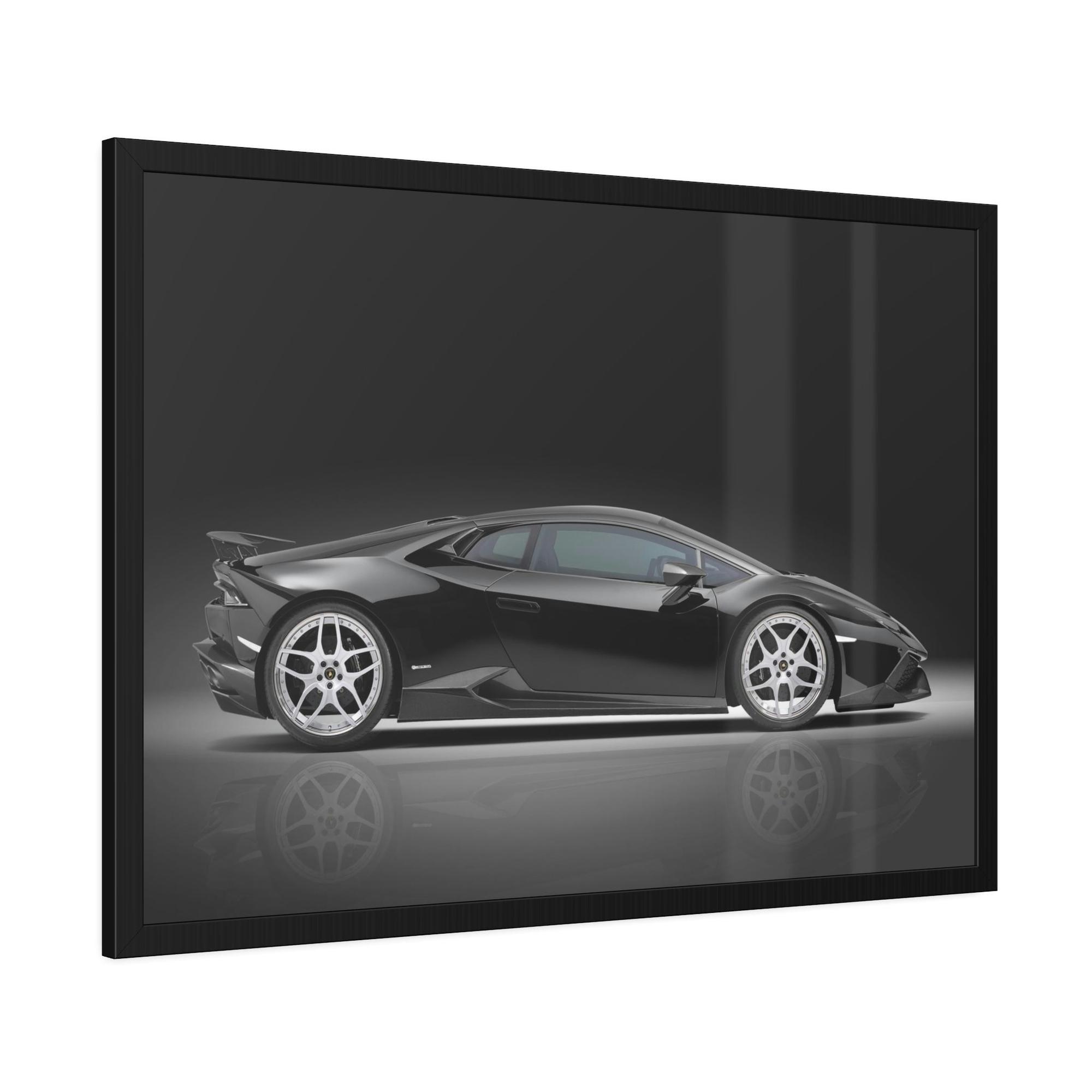 Lamborghini Artistic Rendering of a Lamborghini: Print on Canvas for Car Fans