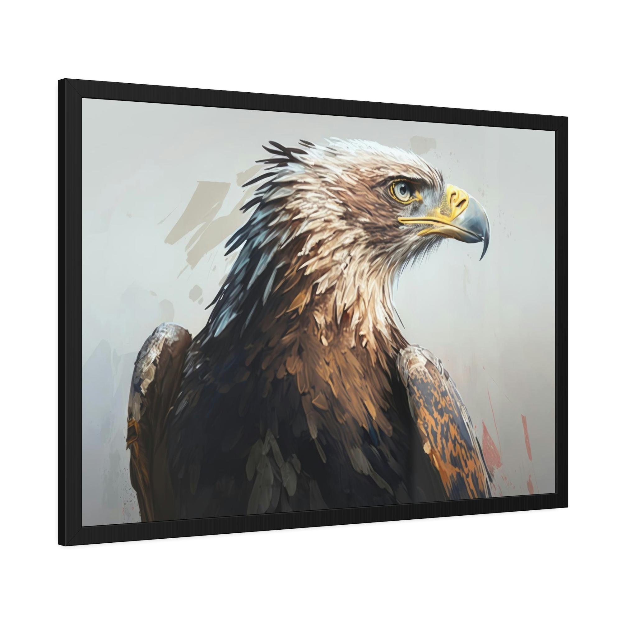Eagles Eagle's Harmonious Flight: Canvas Print, Enveloping with Serenity and Power