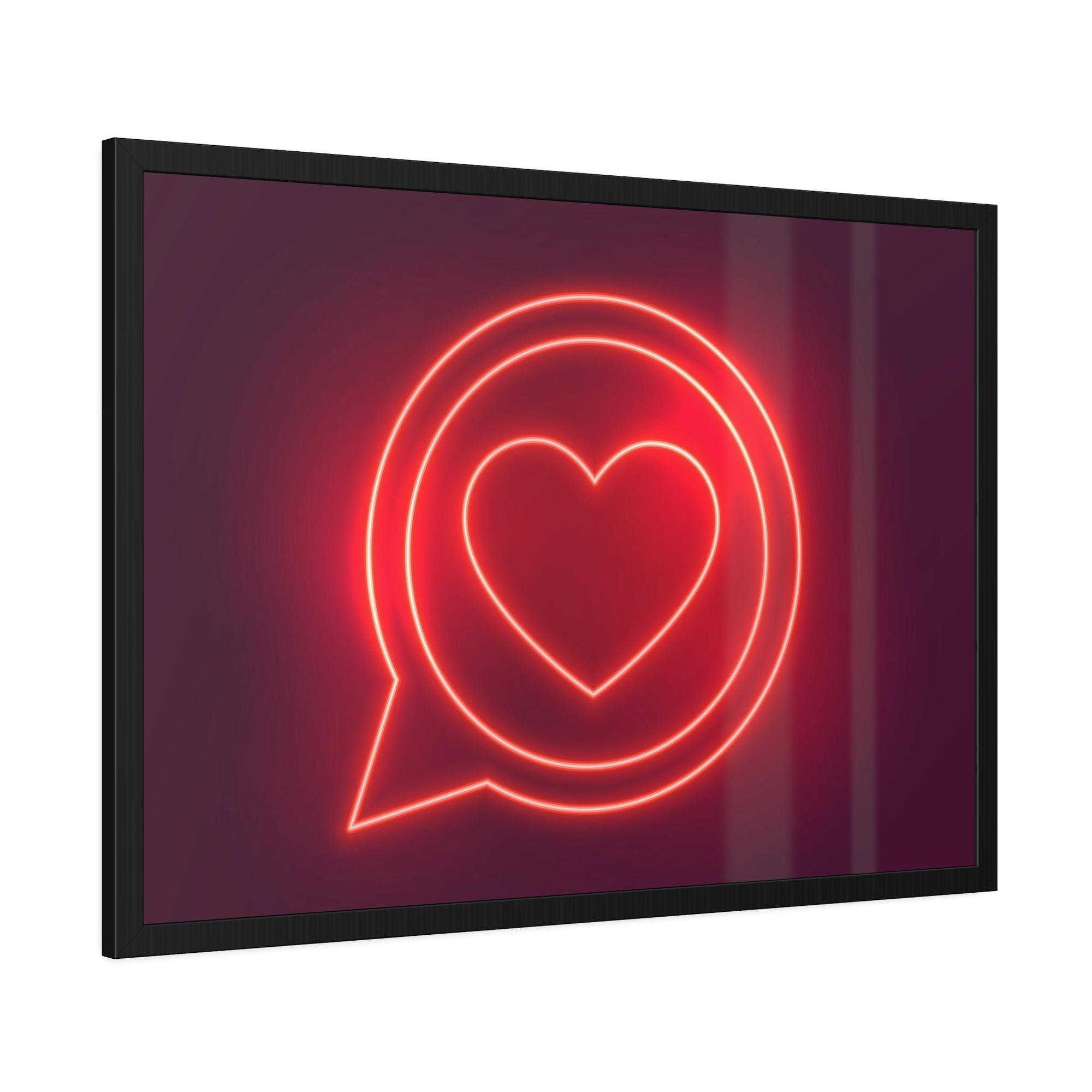 Neon Illuminated Inspiration: Neon-themed Wall Art Prints on High-Quality Canvas