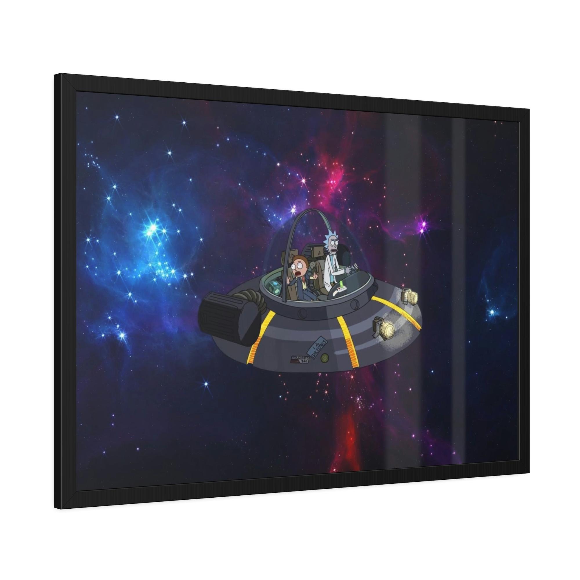 Rick And Morty Art Vivid Imagination: Rick and Morty Poster Art on Canvas for a Dynamic Wall Art Display