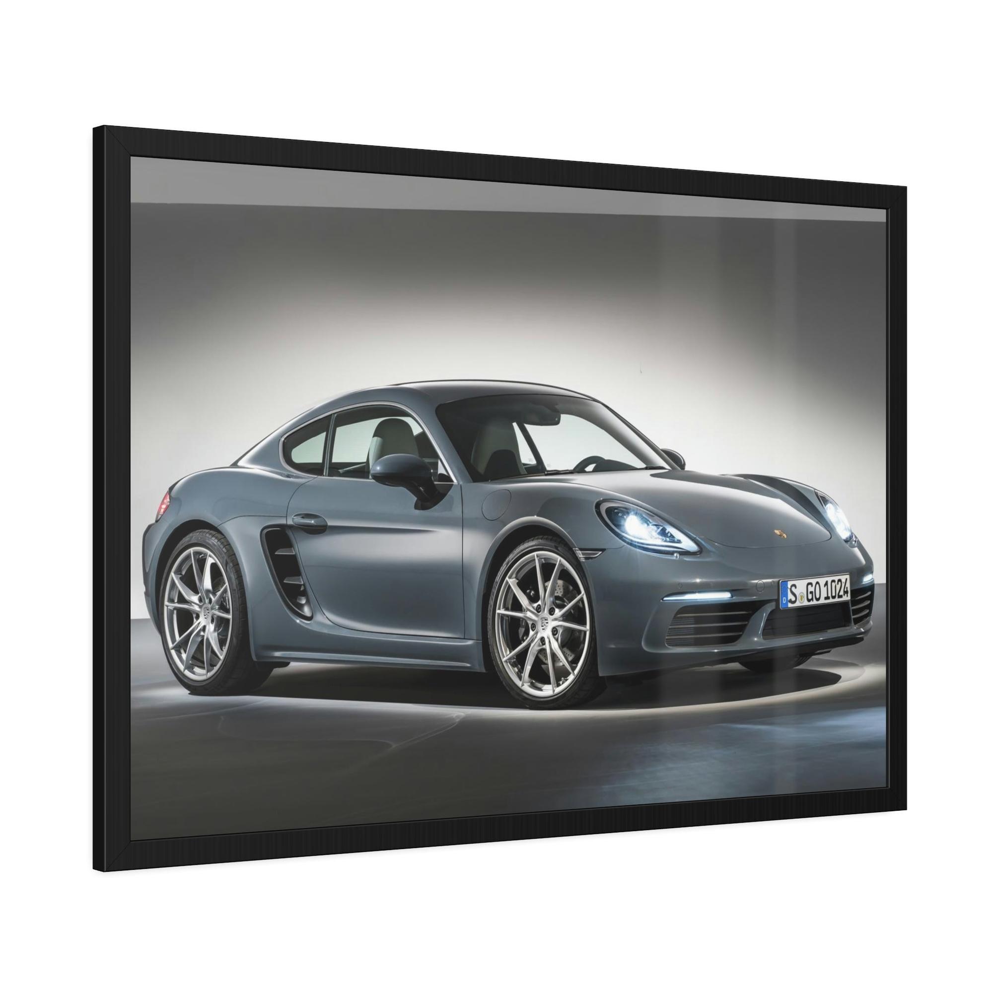 Porsche A Porsche Symphony: A Canvas & Poster Print of a Sports Car's Sleek Design