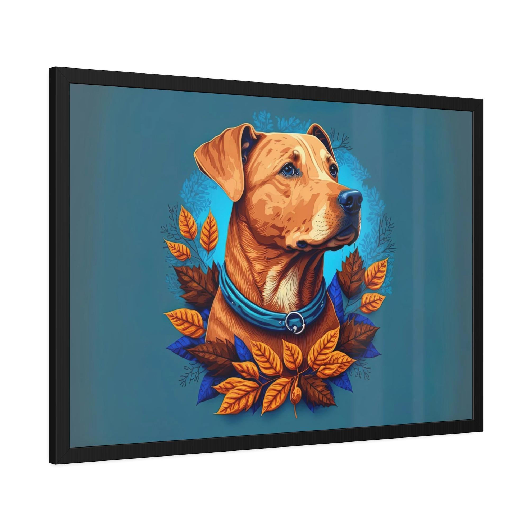 Dogs Puppy Love: Print on Canvas of Adorable Puppies on Framed Canvas