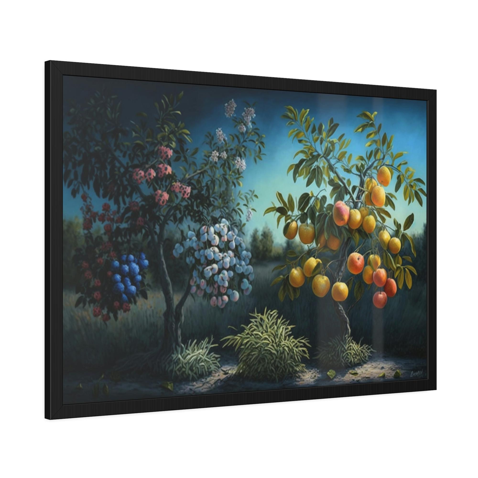 Fruit Trees Blossoming Orchard: Fruit Trees Canvas Art