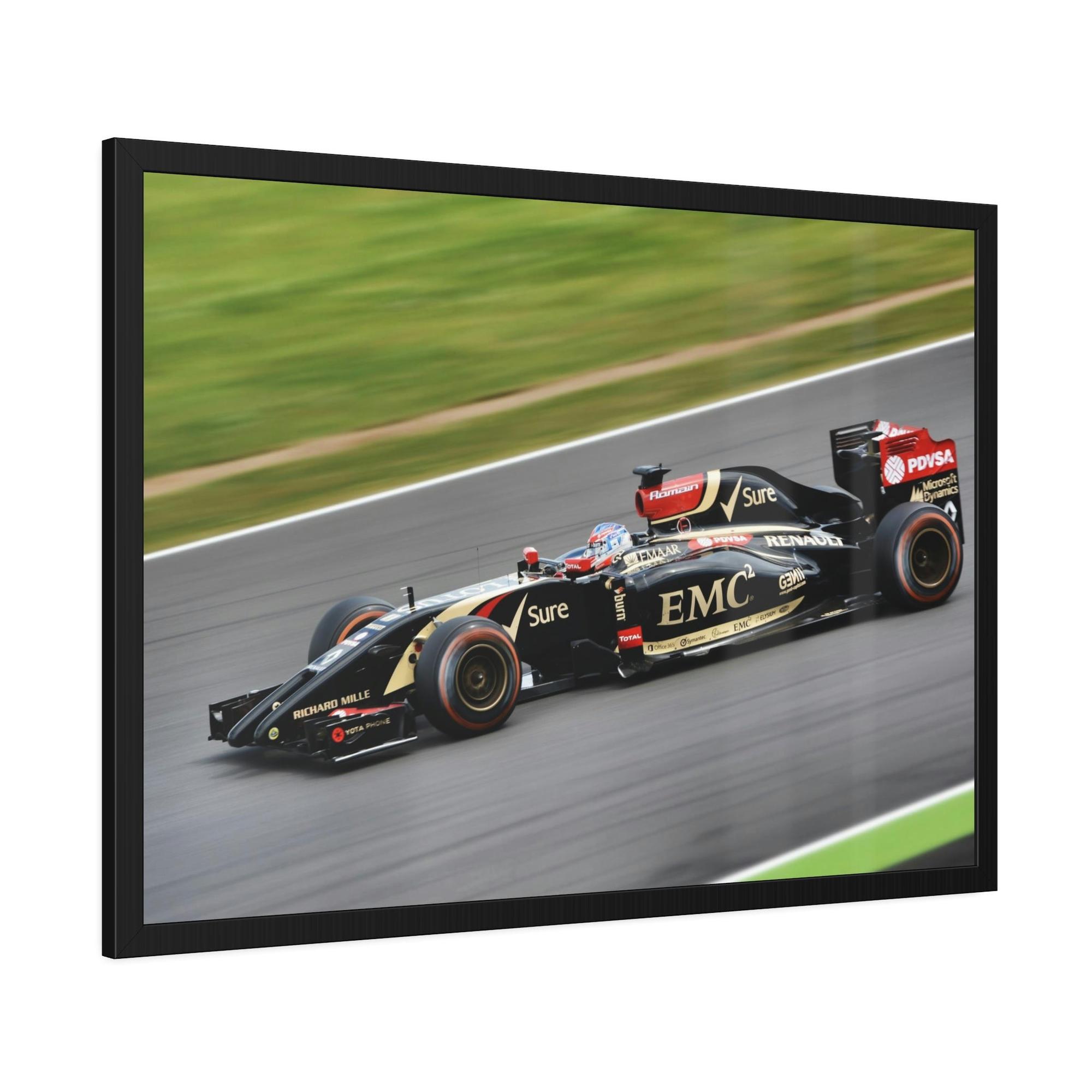 F1 The Finish Line: F1 Art Print on Natural Canvas & Poster