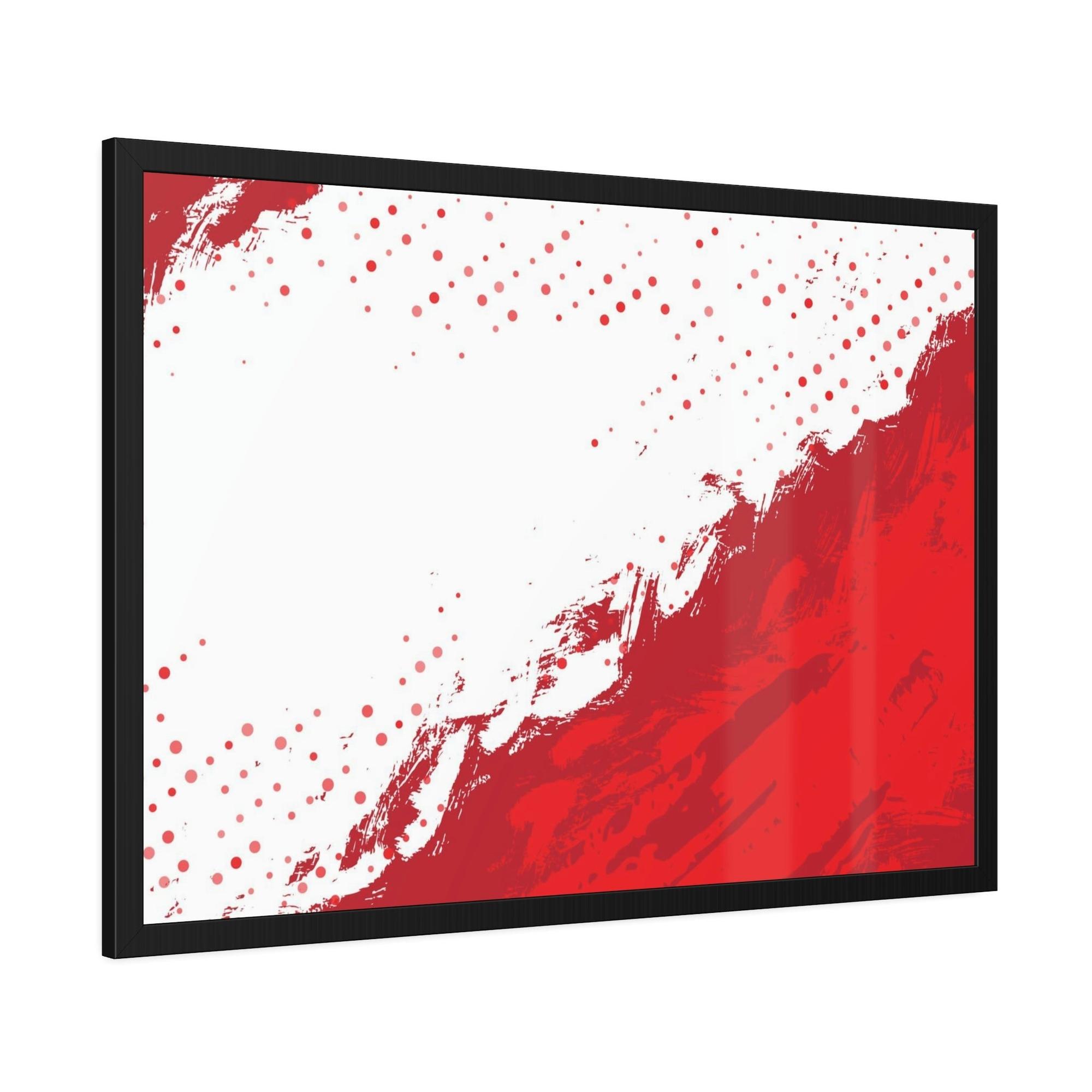 Red Abstract Art The Power of Color: Red Abstract Prints and Wall Art on Natural Canvas & Poster