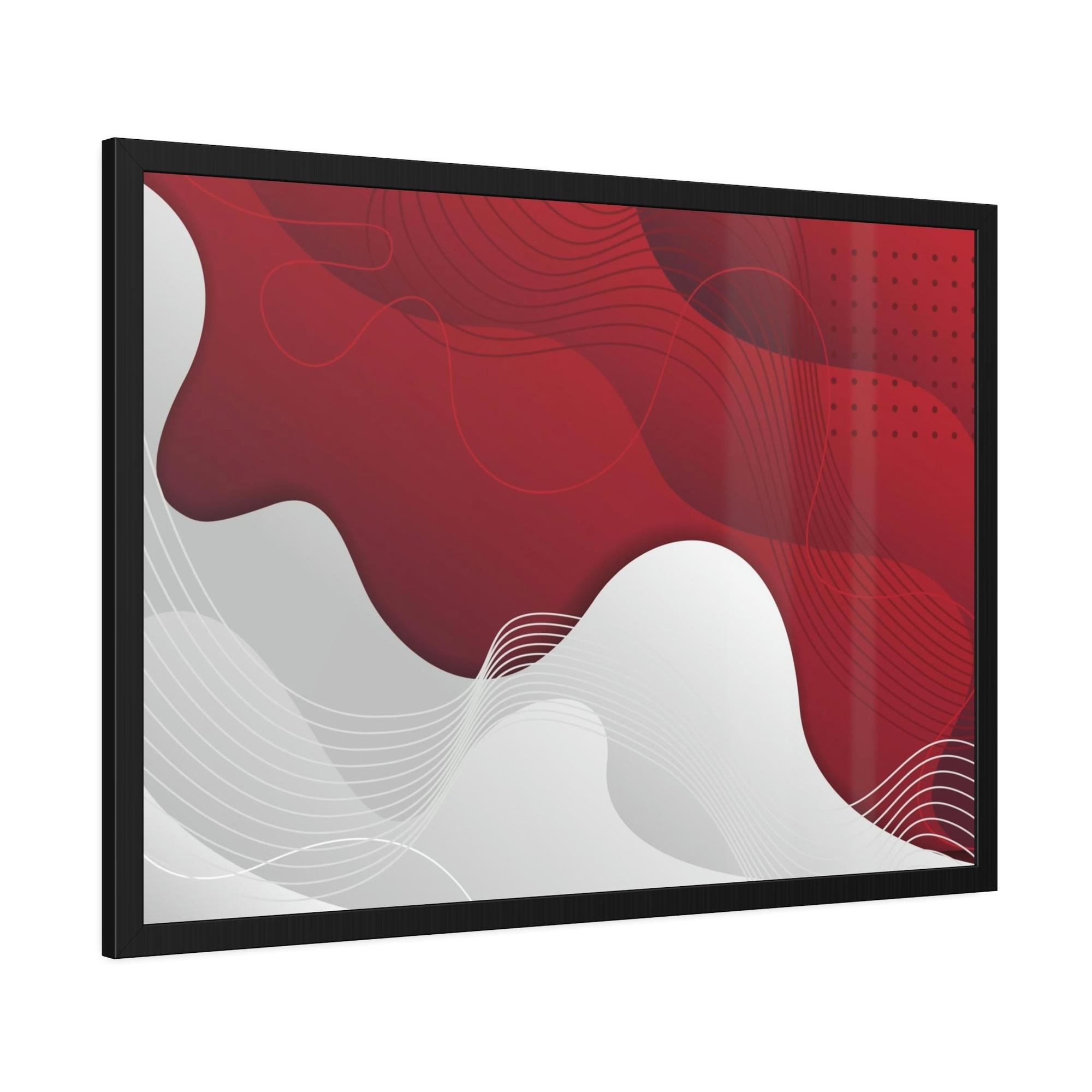 Red Abstract Art The Art of Passion: Red Abstract Art on Framed Canvas and Posters