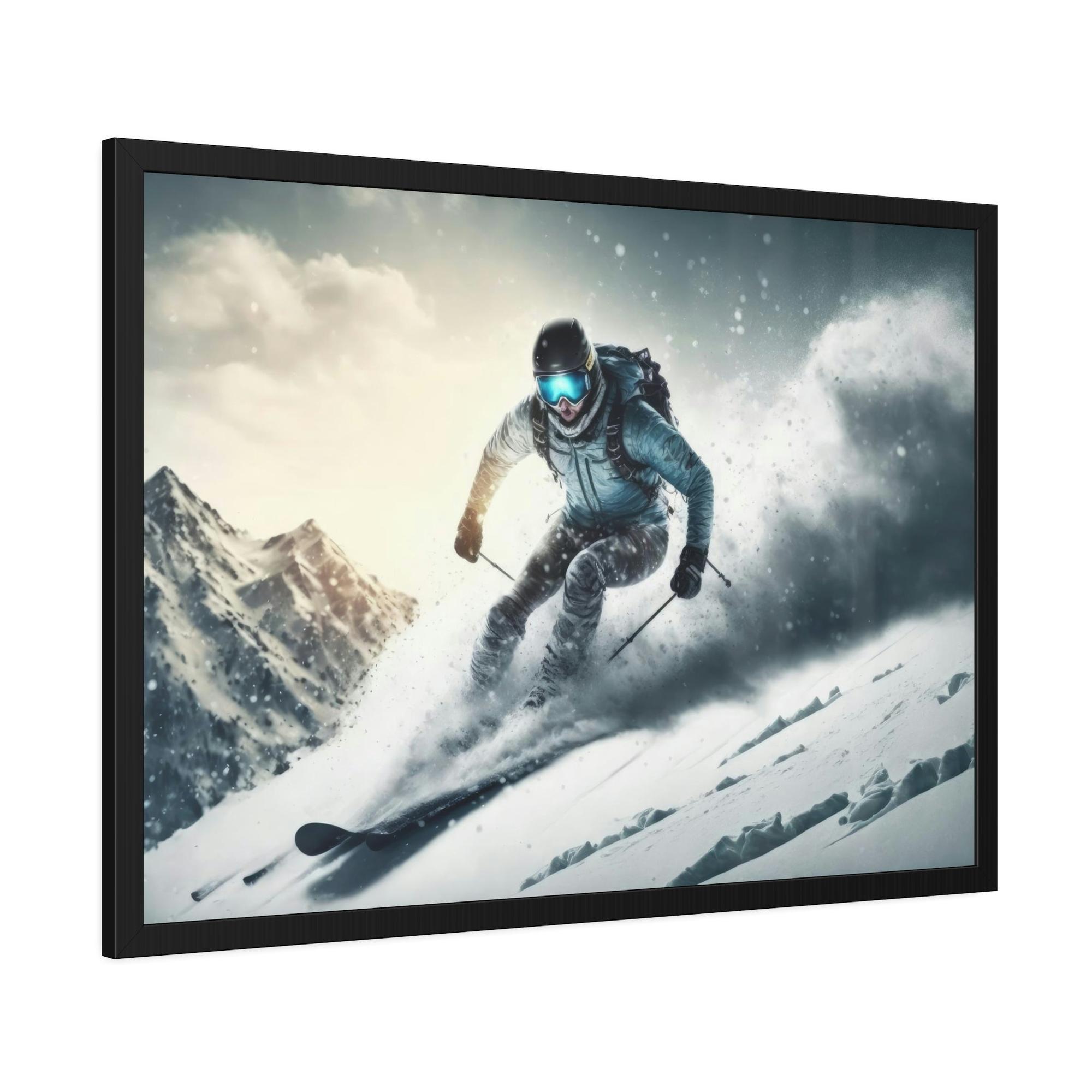 Skiing A Winter Wonderland: A Majestic Skiing Scene