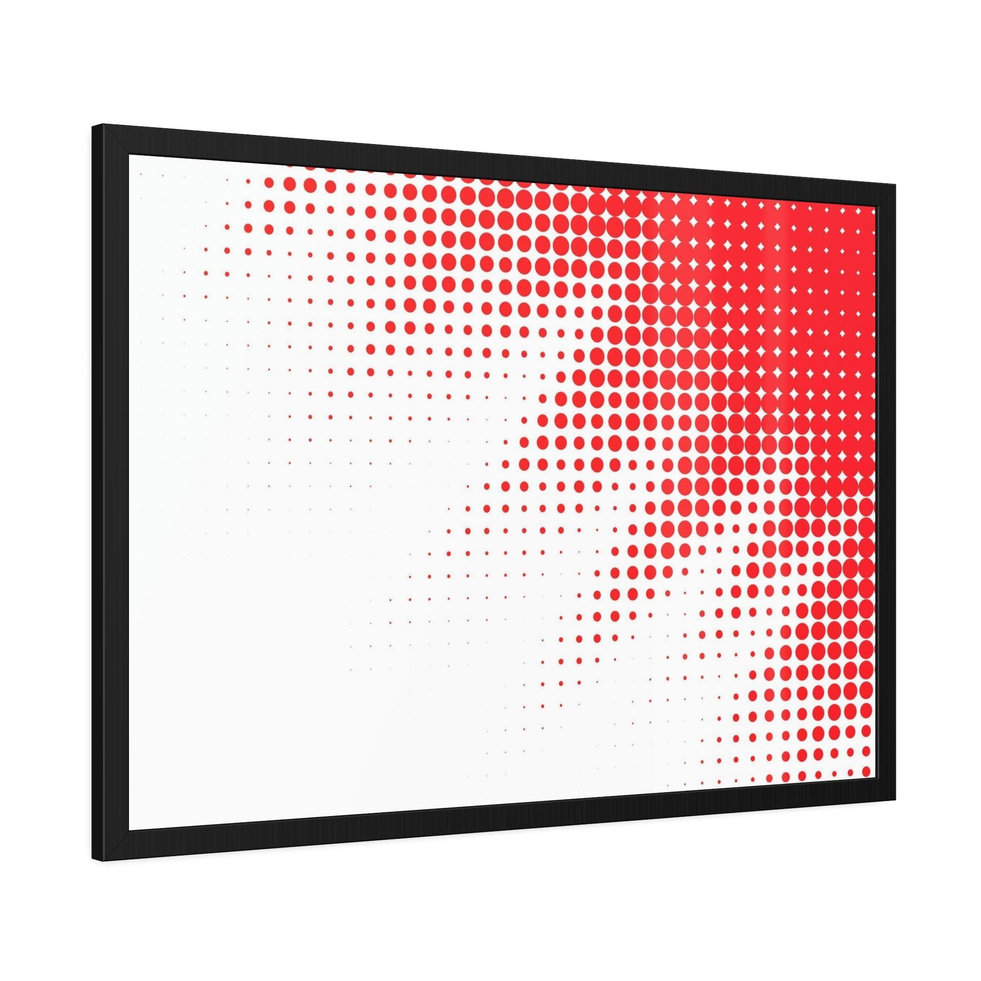 Red Abstract Art The Art of Vibrancy: Red Abstract Framed Canvas and Poster