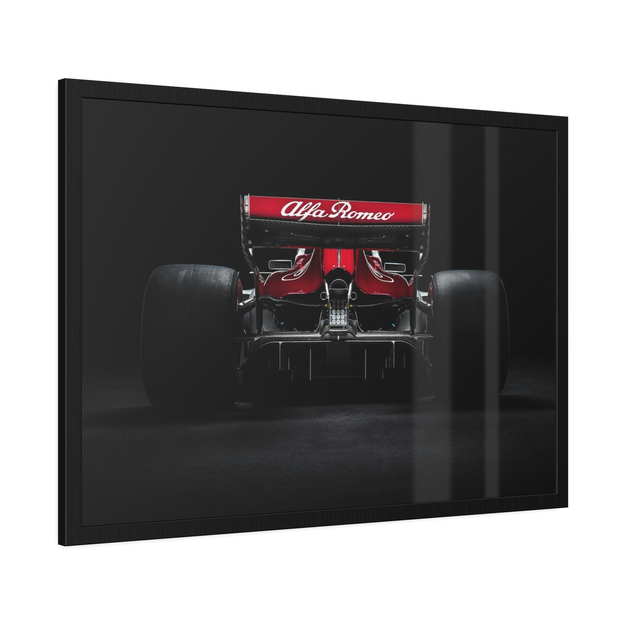 F1 The F1 Rush: High Octane Wall Art on Natural Canvas