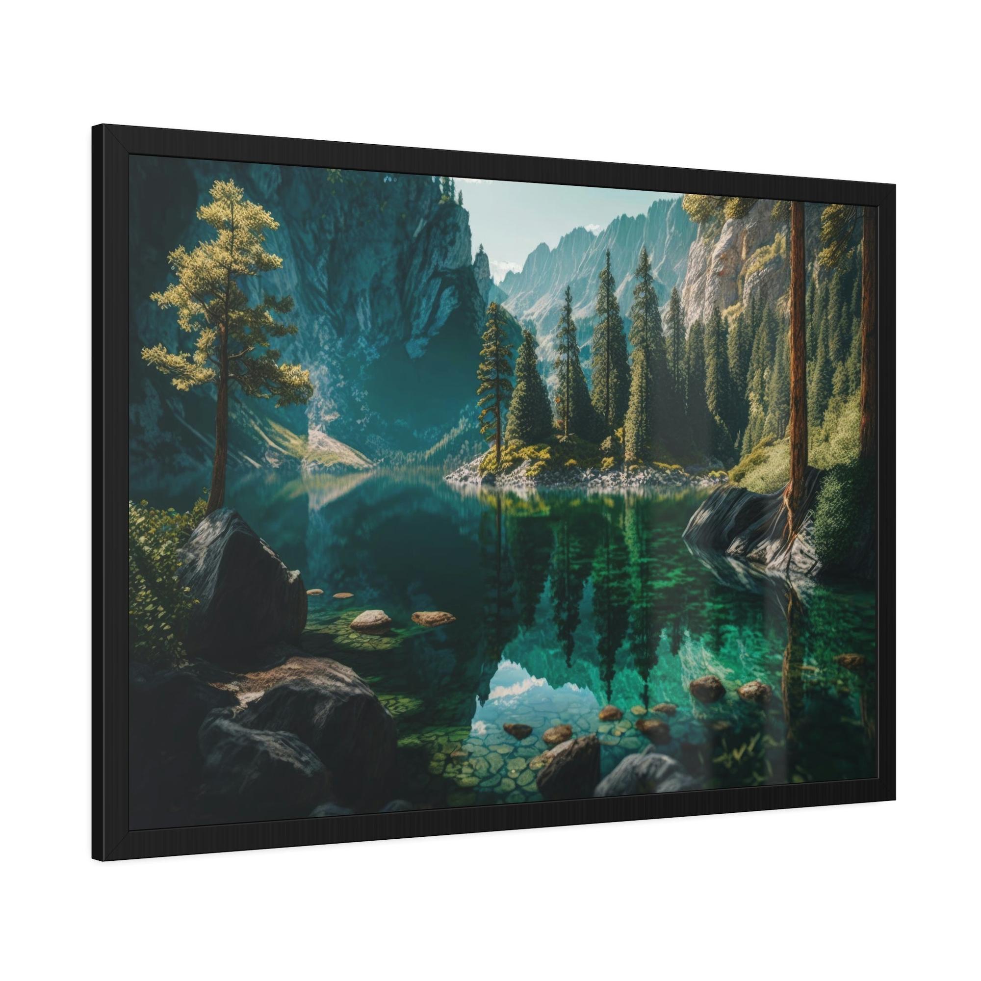 Lakes And Rivers Flowing Beauty: Wall Art and Canvas Print of Lakes and Rivers