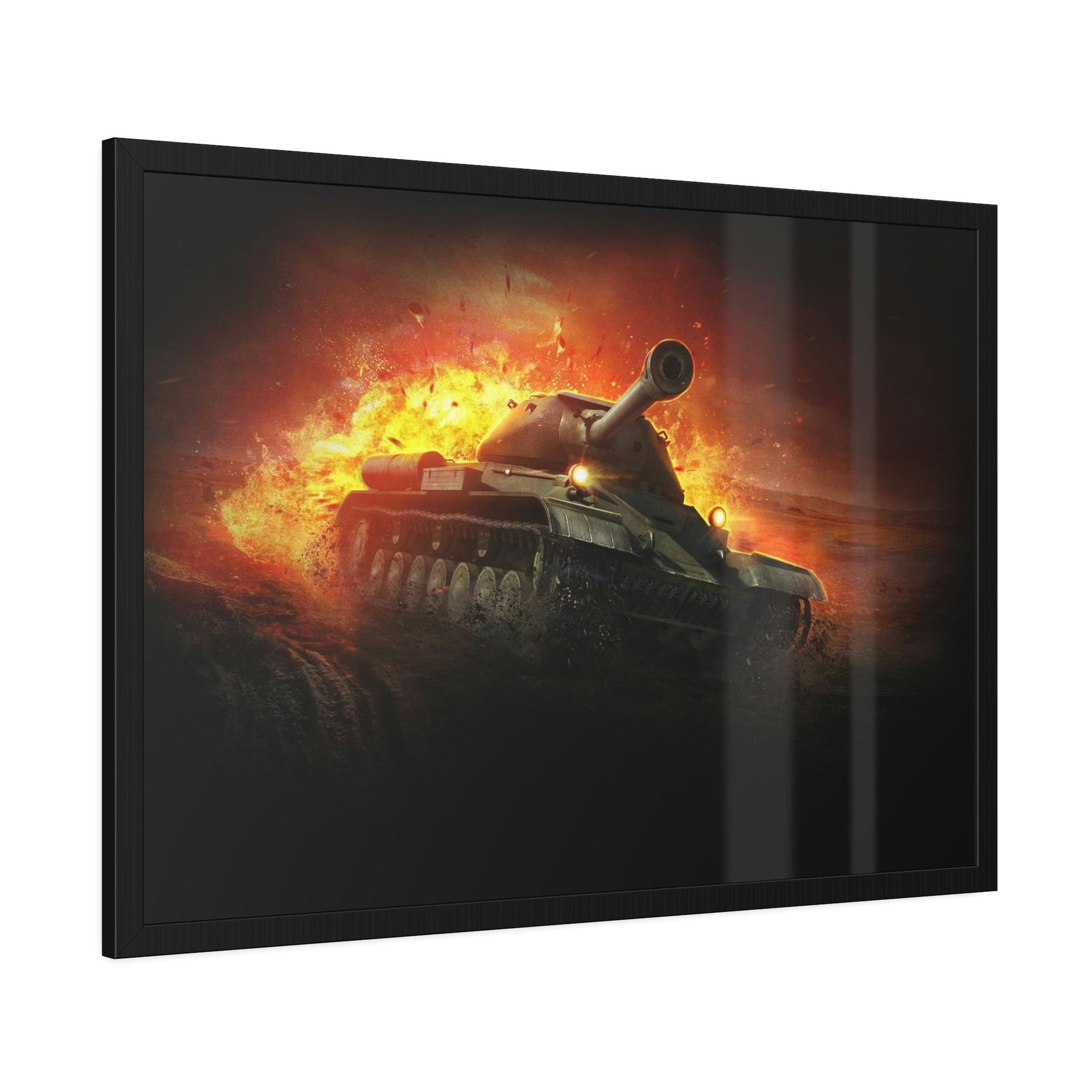 World Of Tanks Legendary Battles: Framed Poster Celebrating World of Tanks Heroes