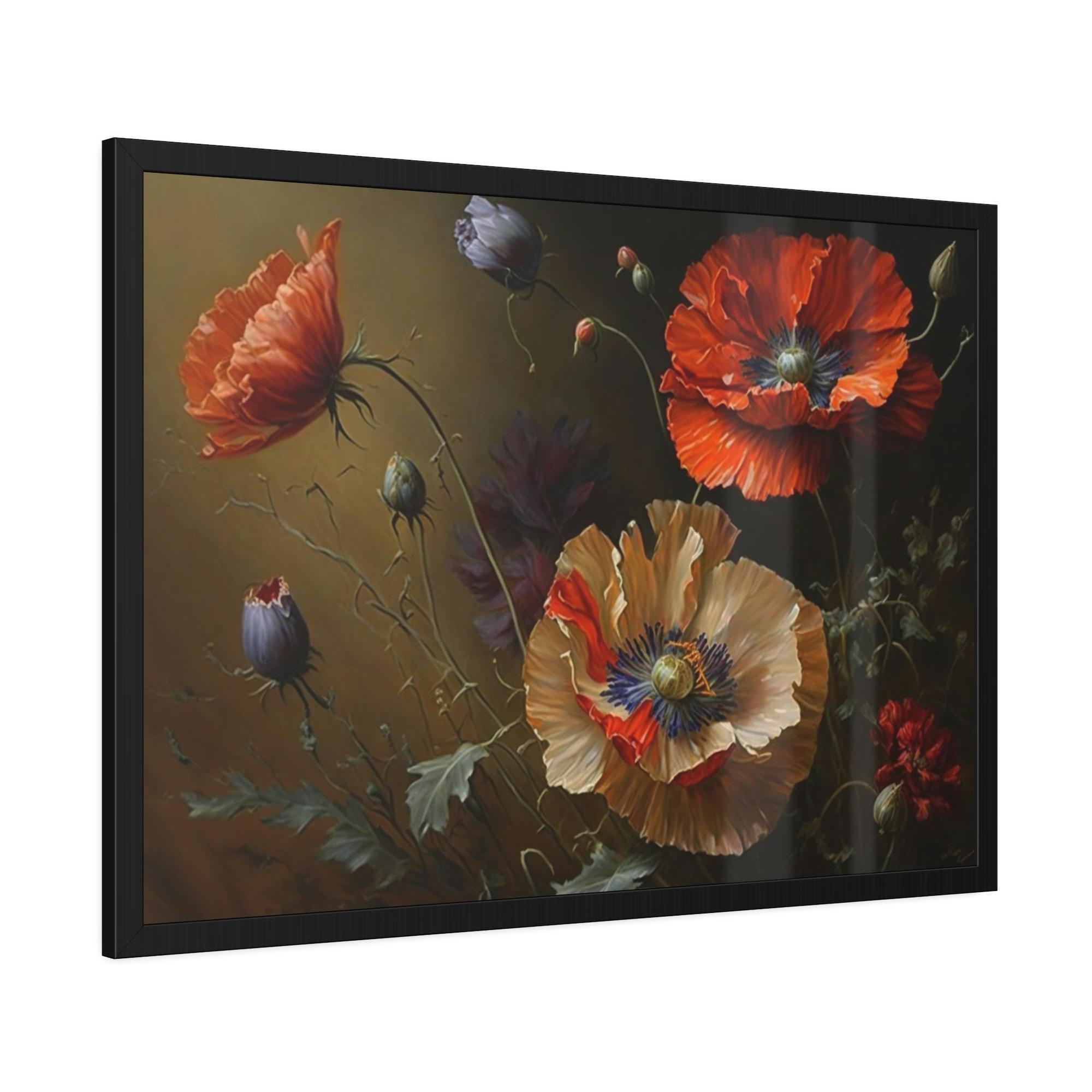 Poppies Nature's Artistry: A Painting of Poppies as a Masterpiece of Nature