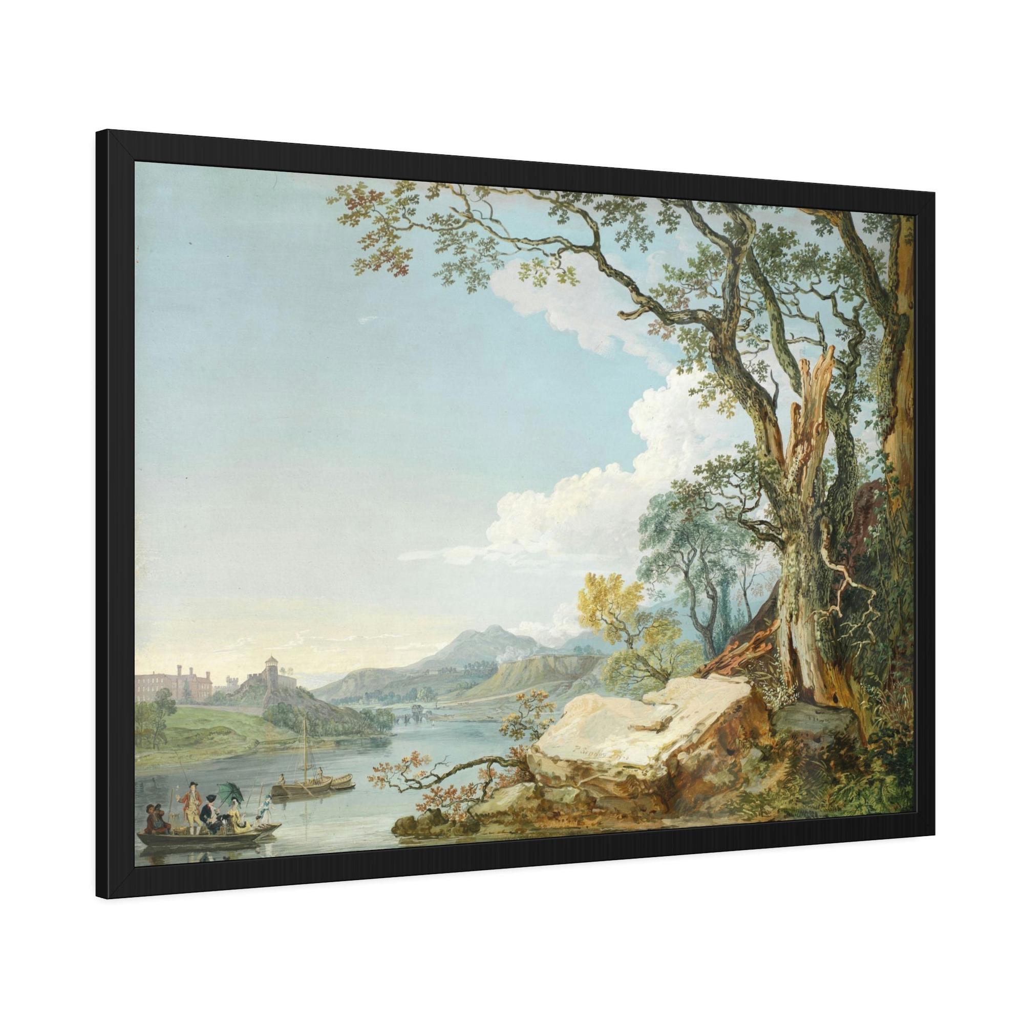 Lakes And Rivers Captivating Waterways: Framed Canvas and Poster Print of Lakes and Rivers