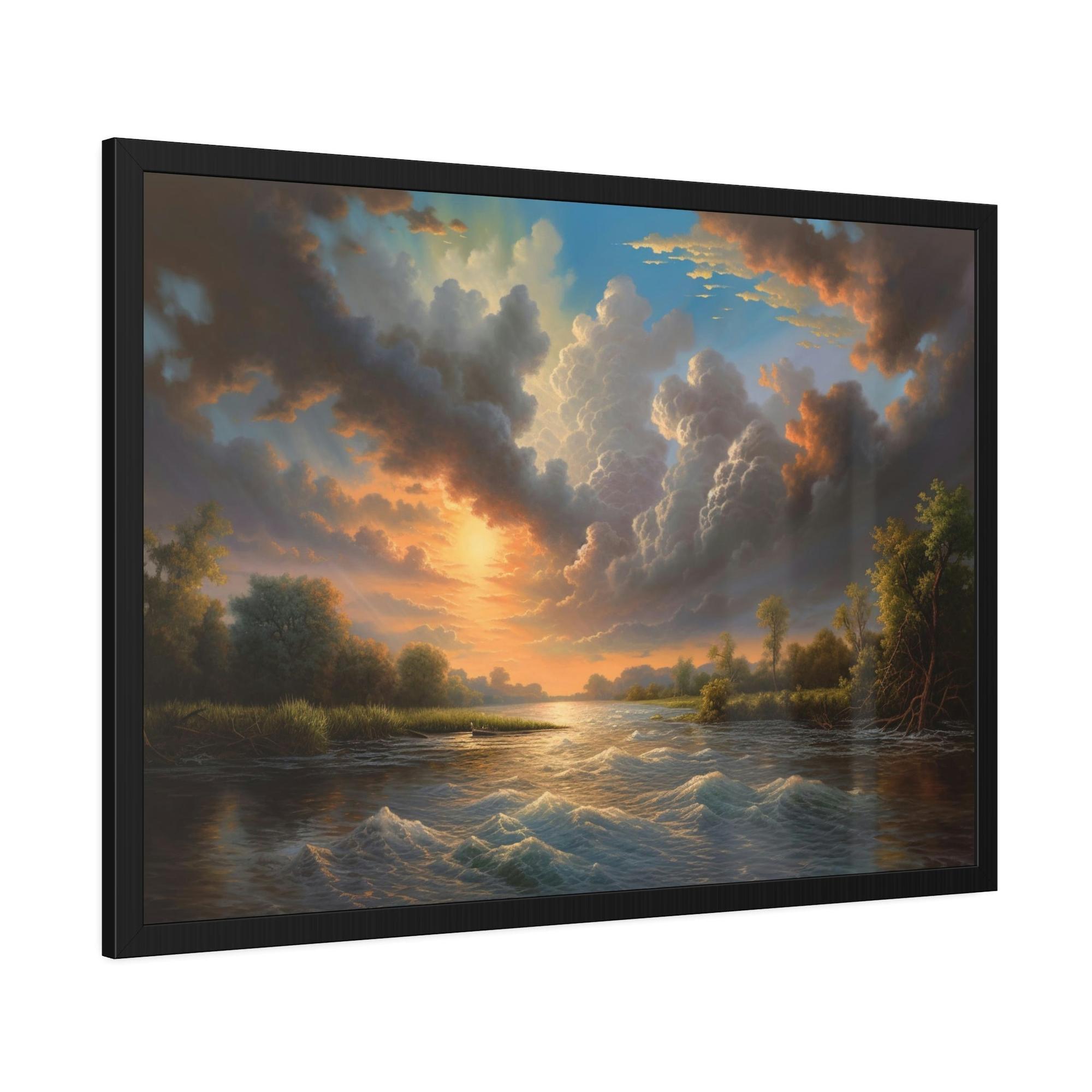 Lakes And Rivers Enchanted Waters: Framed Canvas and Poster Print of Lakes and Rivers