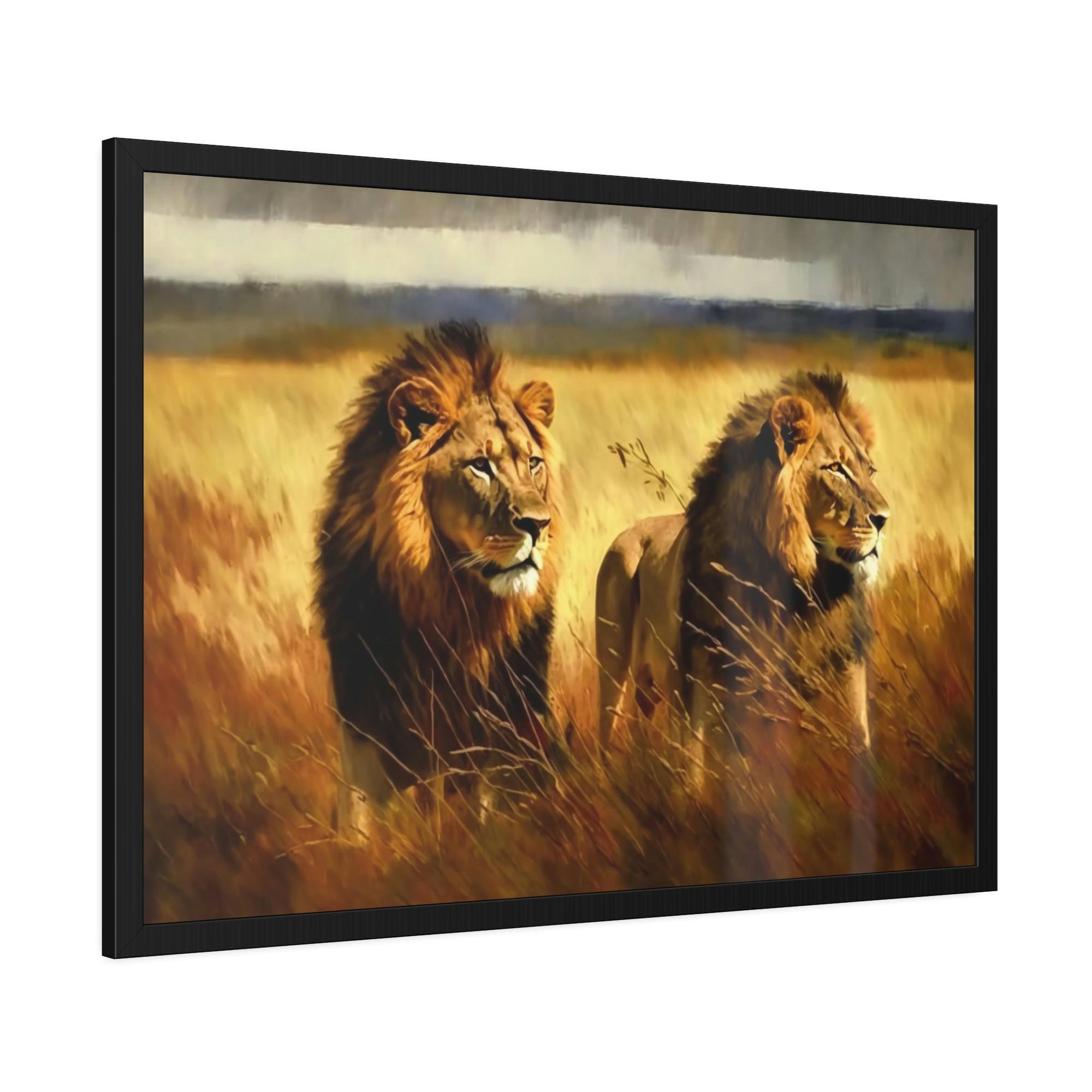 Lions King of Beasts: A Painting of Lions