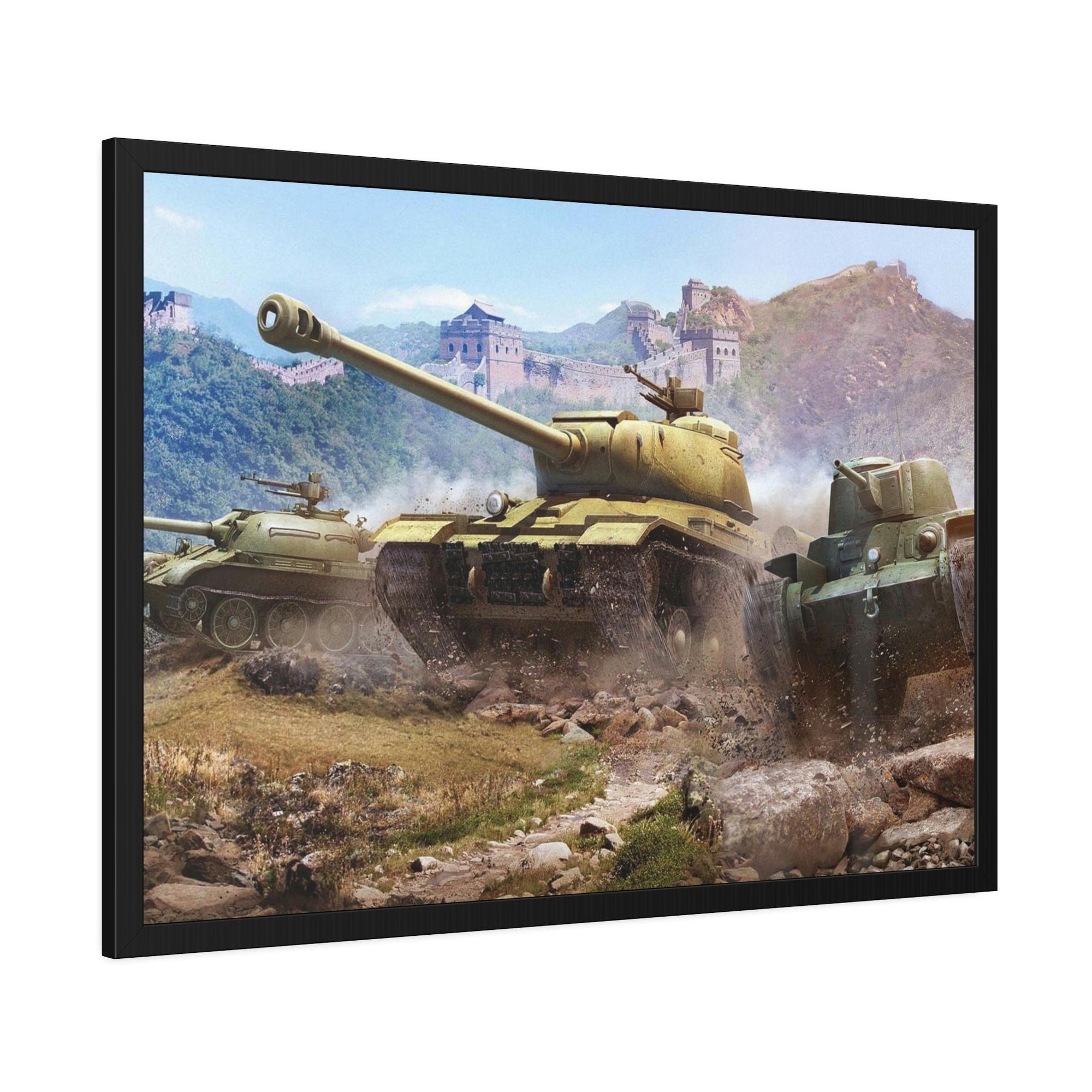 World Of Tanks Battlefield Reflections: Evocative World of Tanks Cavnas & Poster Wall Art