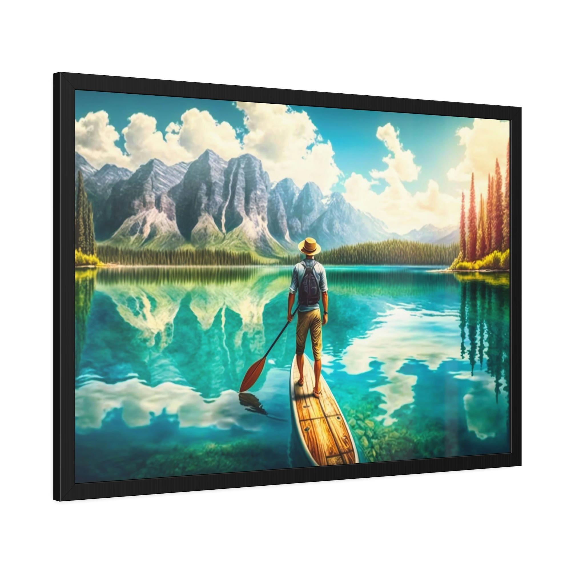 Lakes And Rivers Scenic Riverscape: Wall Art of a Stunning River Landscape on Canvas