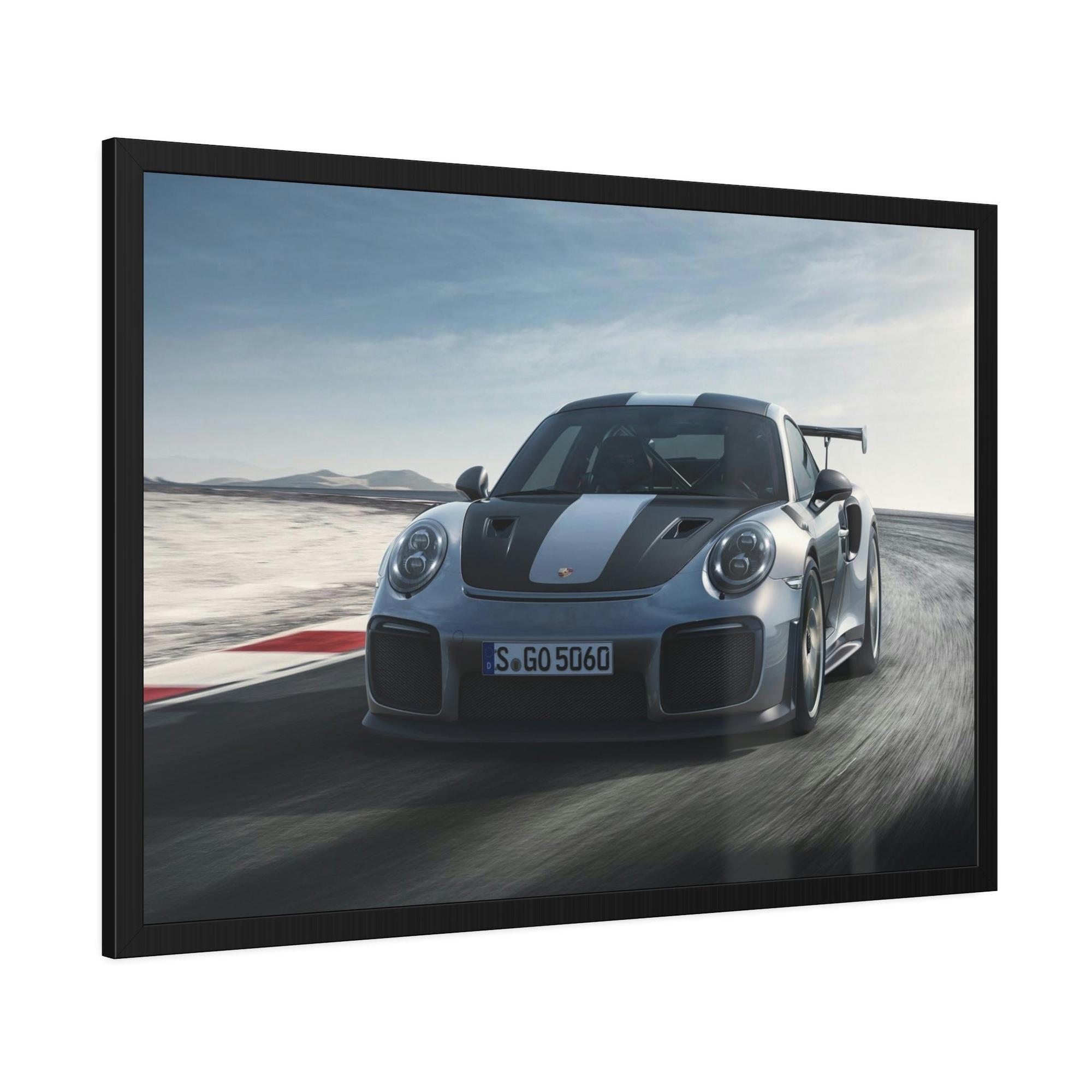 Porsche Revving Up: Canvas Wall Art Print of a Porsche at Top Speed