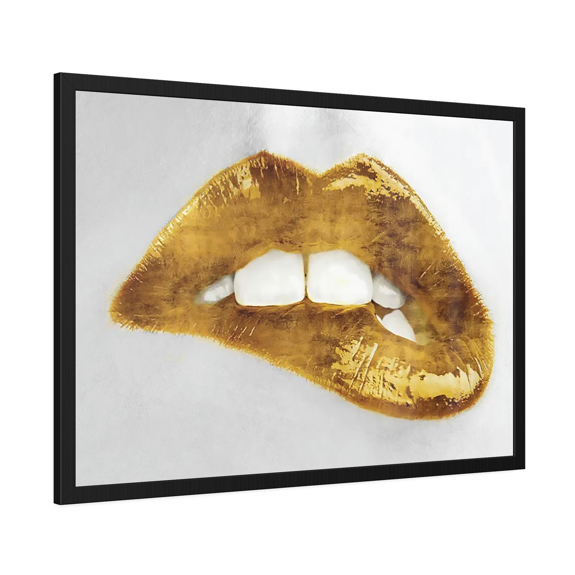 Gold The Luxury of Gold: Elegant Framed Canvas Print for Your Home