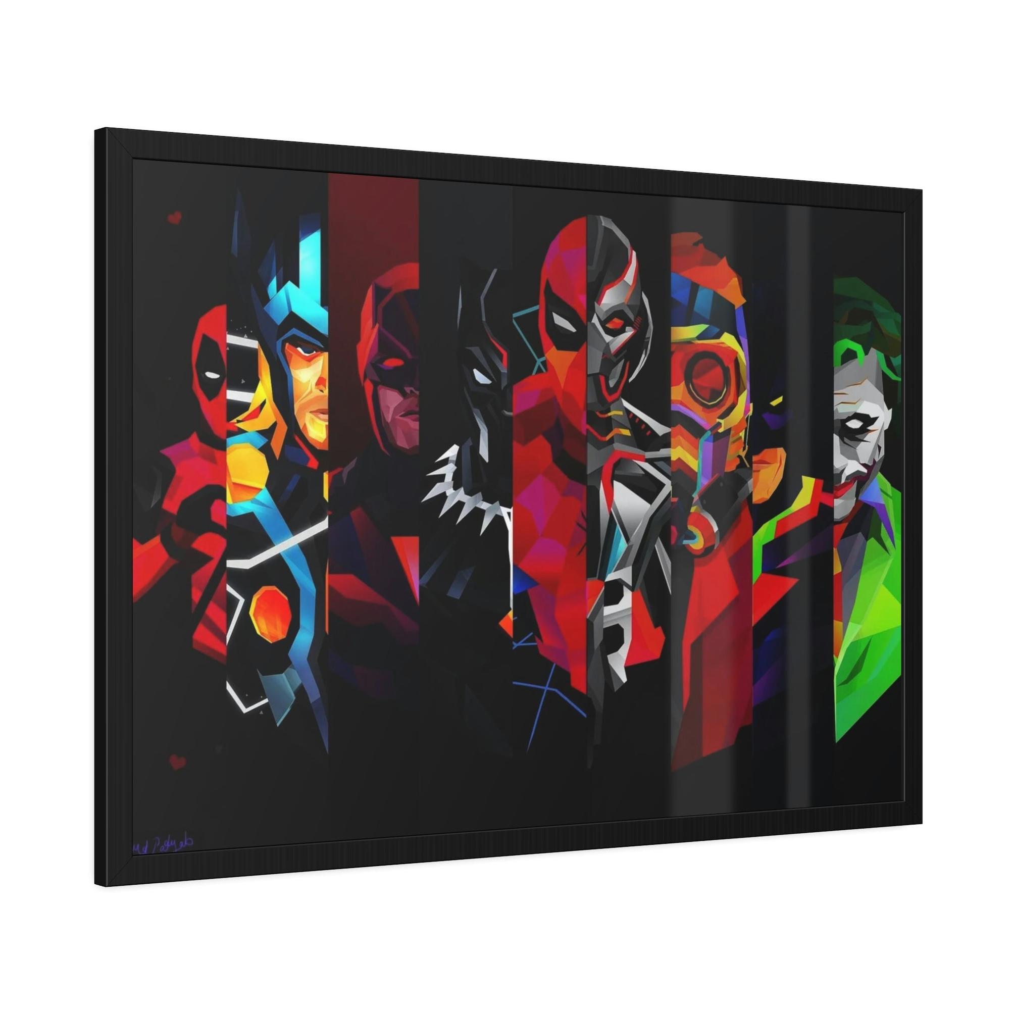 Marvel The Art of Marvel: High-Quality Print on Framed Canvas for Your Home