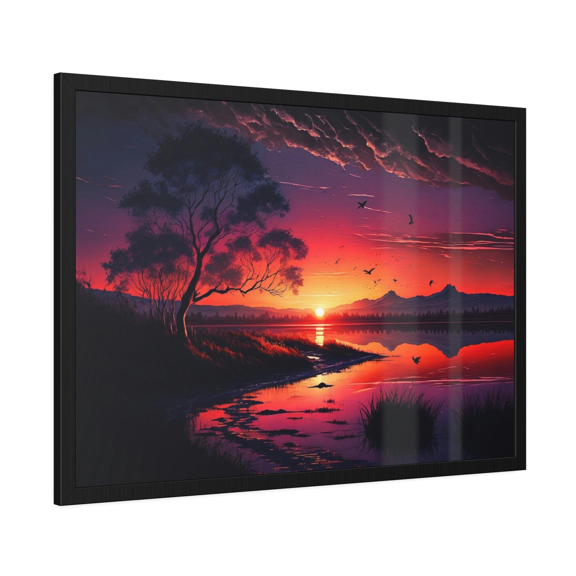 undefined River's Edge: Natural Canvas Wall Art of a Picturesque Riverbank