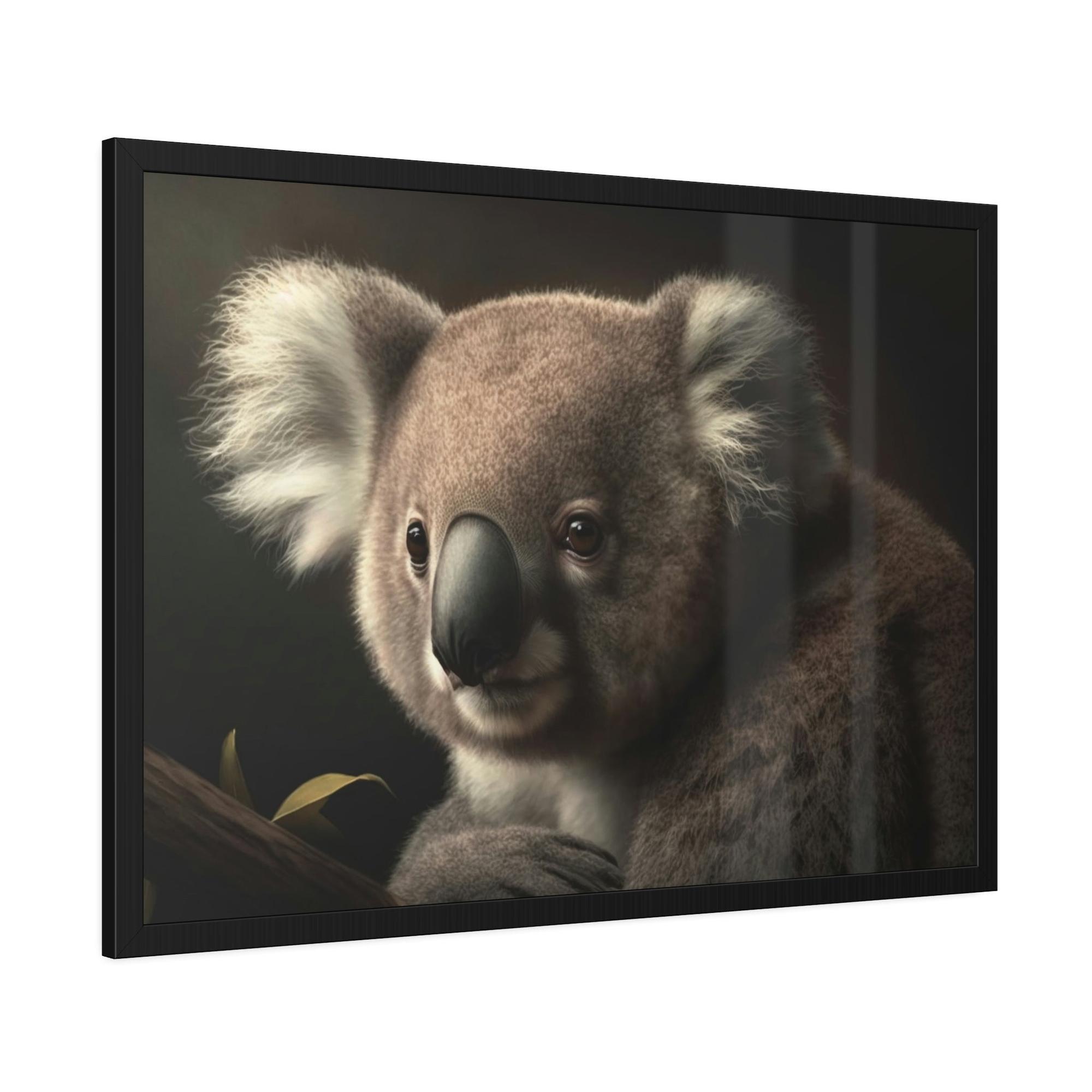 Koalas A Koala's Paradise: A Scenic Painting on Canvas