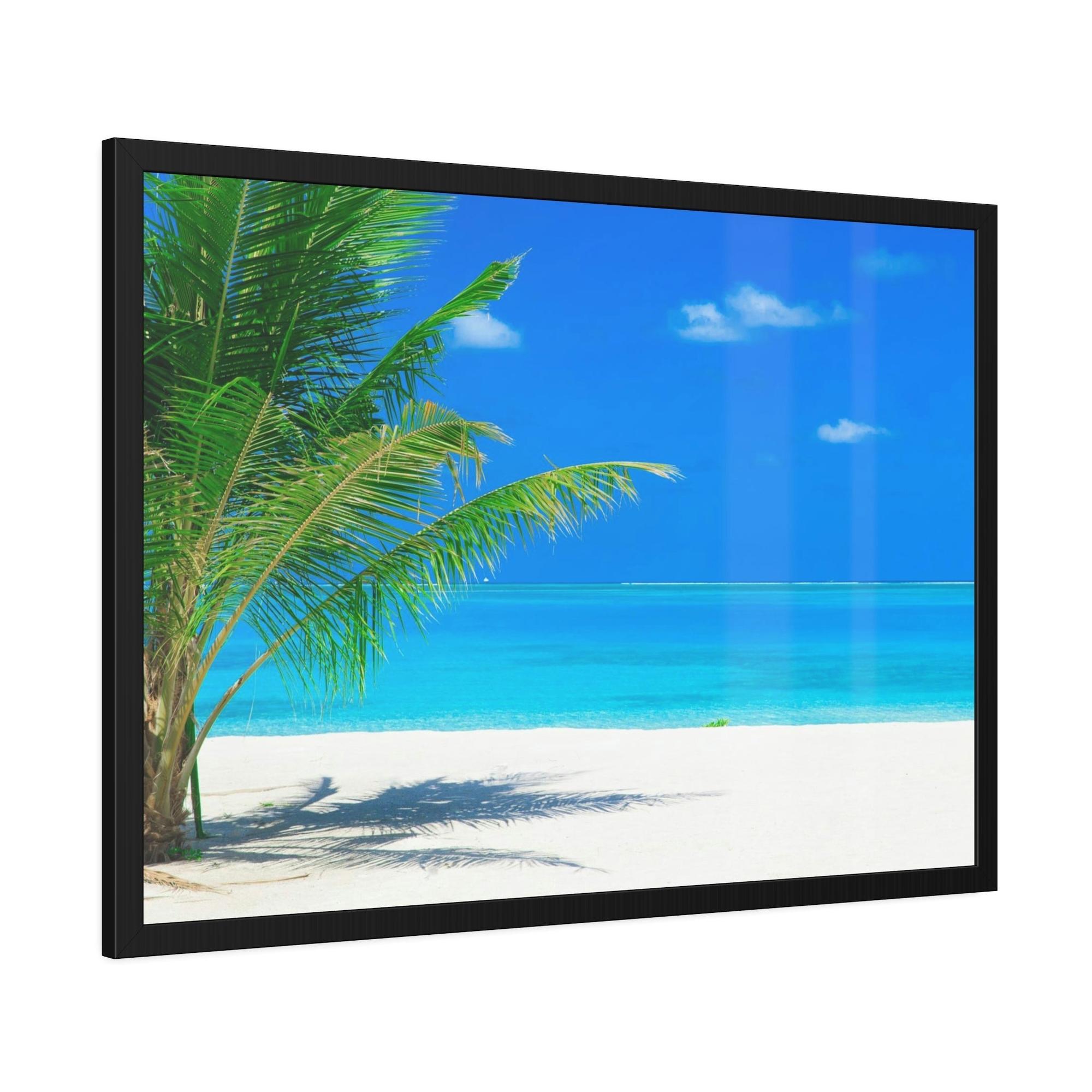 Island Beach Island Breeze: Natural Canvas & Poster Art of a Refreshing Beach Day