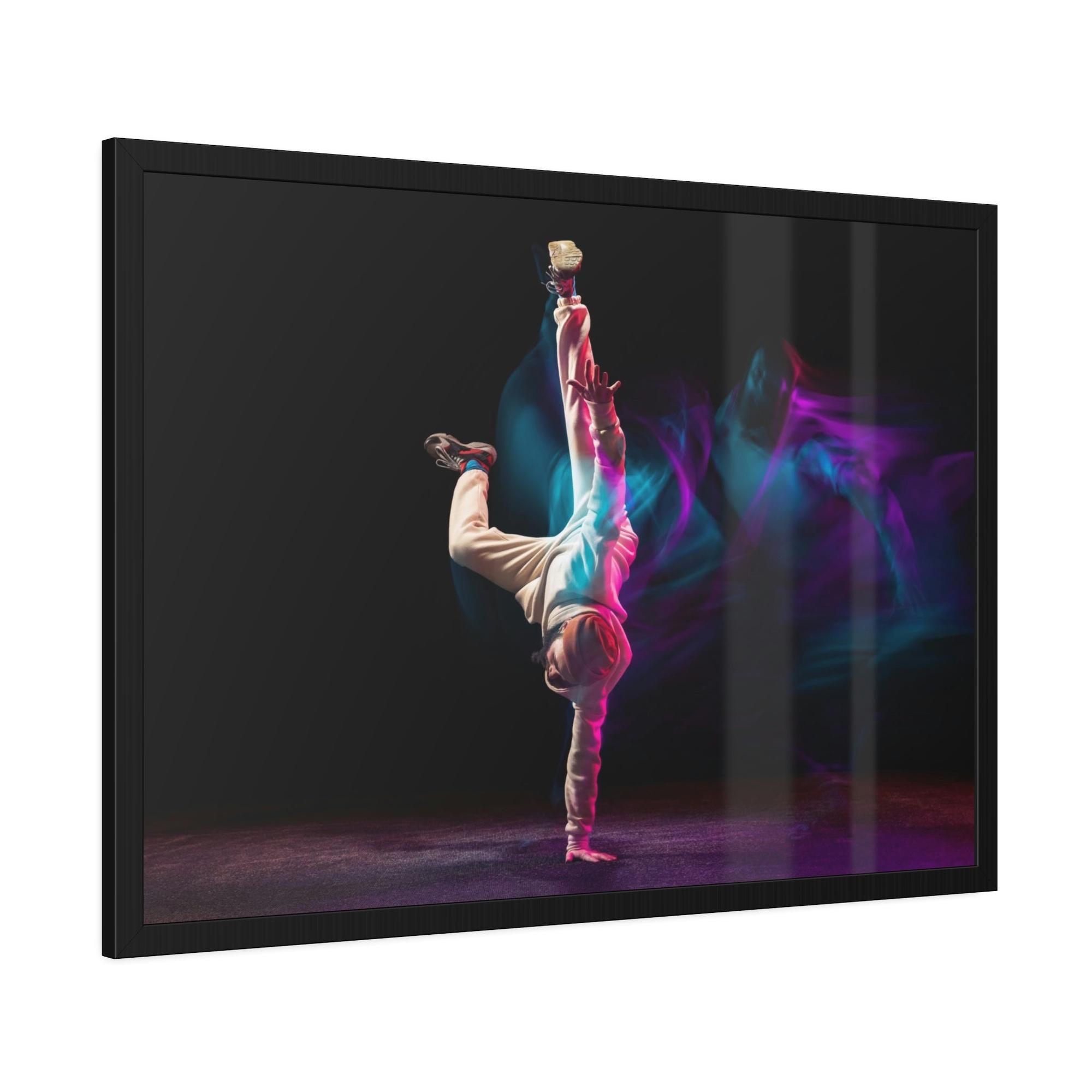 Dance Art of Movement: Natural Canvas and Framed Poster of Dance Choreography