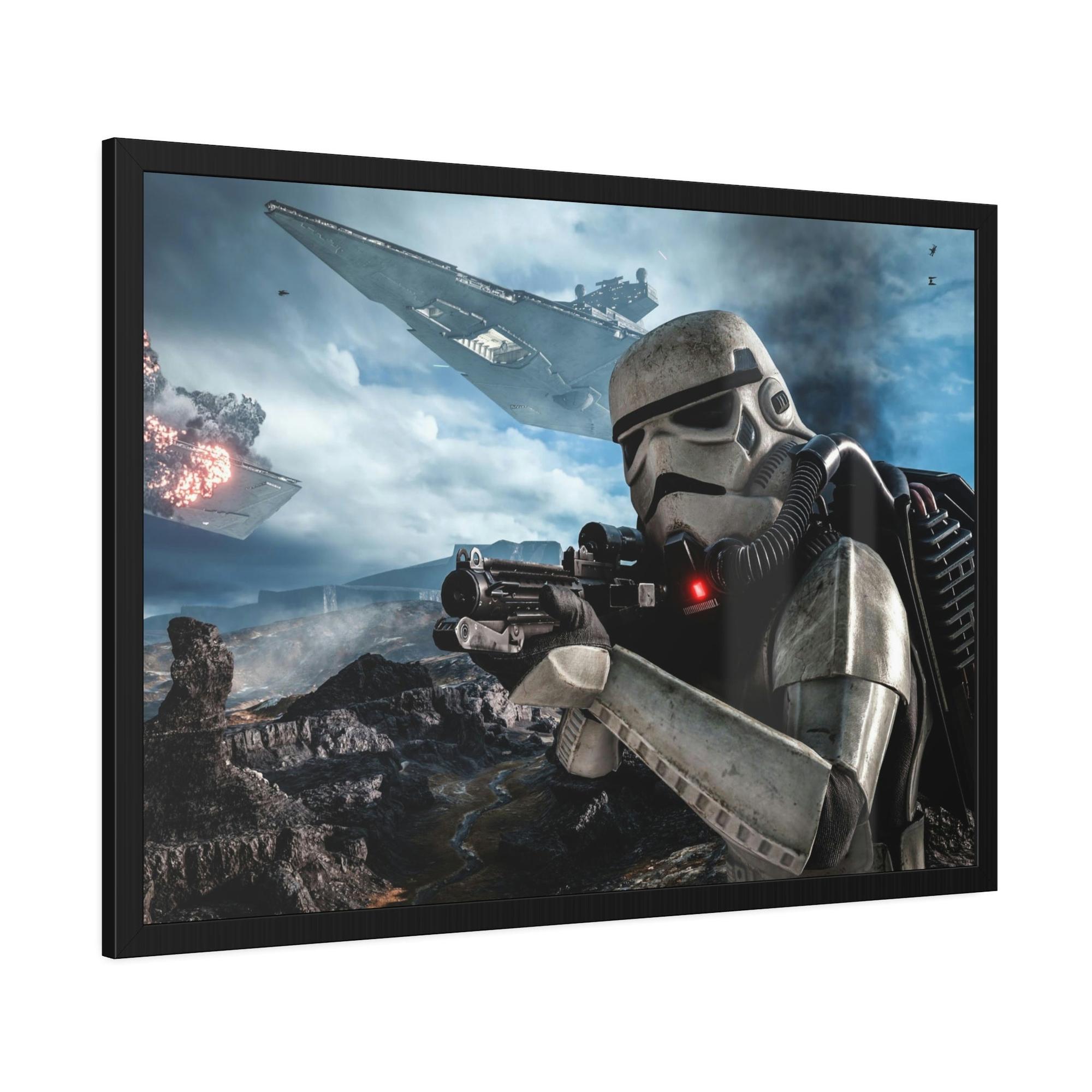 Star Wars Journey through the Stars: Natural Canvas Print of Star Wars Adventure