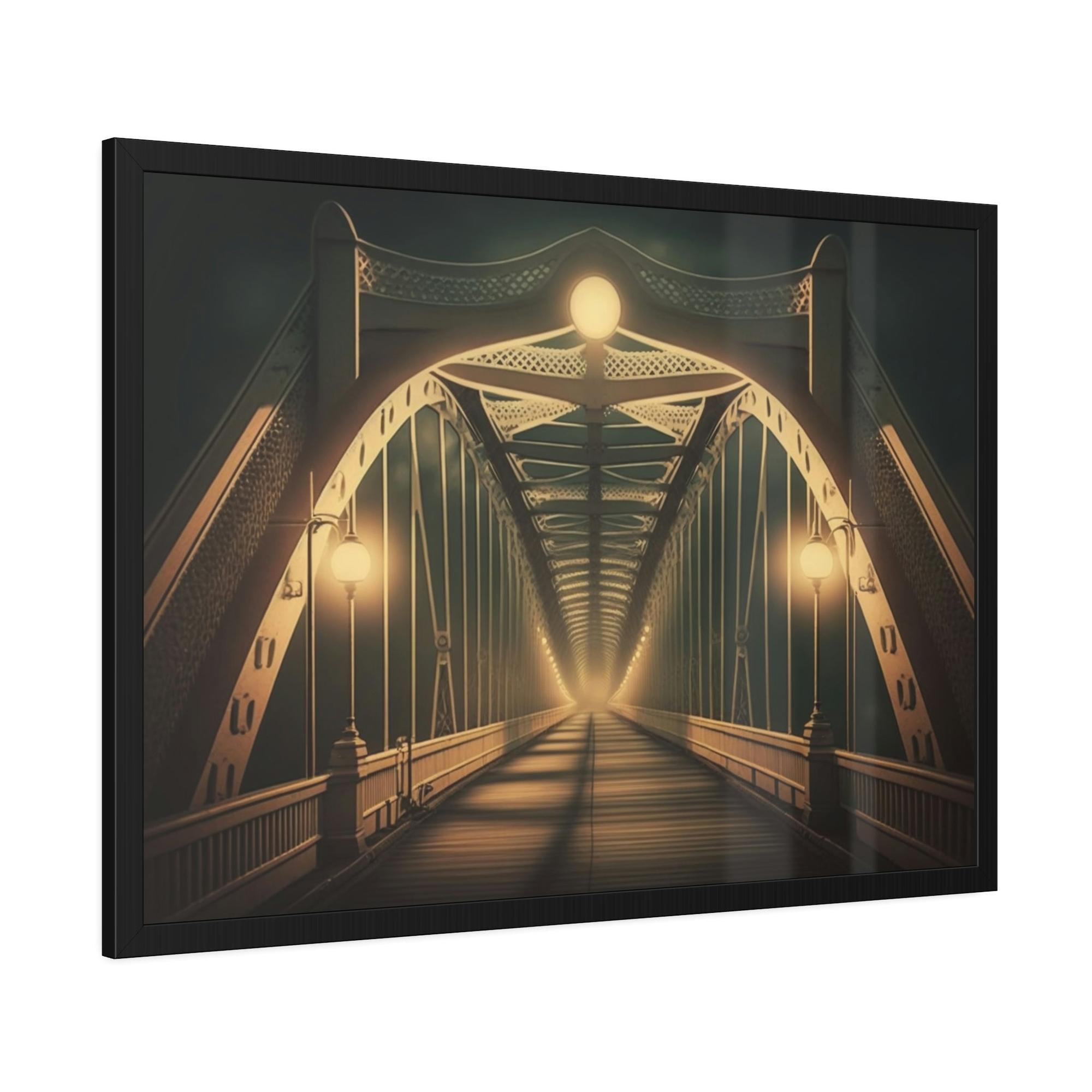 Bridge Suspension Bridge Charm: Canvas and Framed Prints for Home or Office