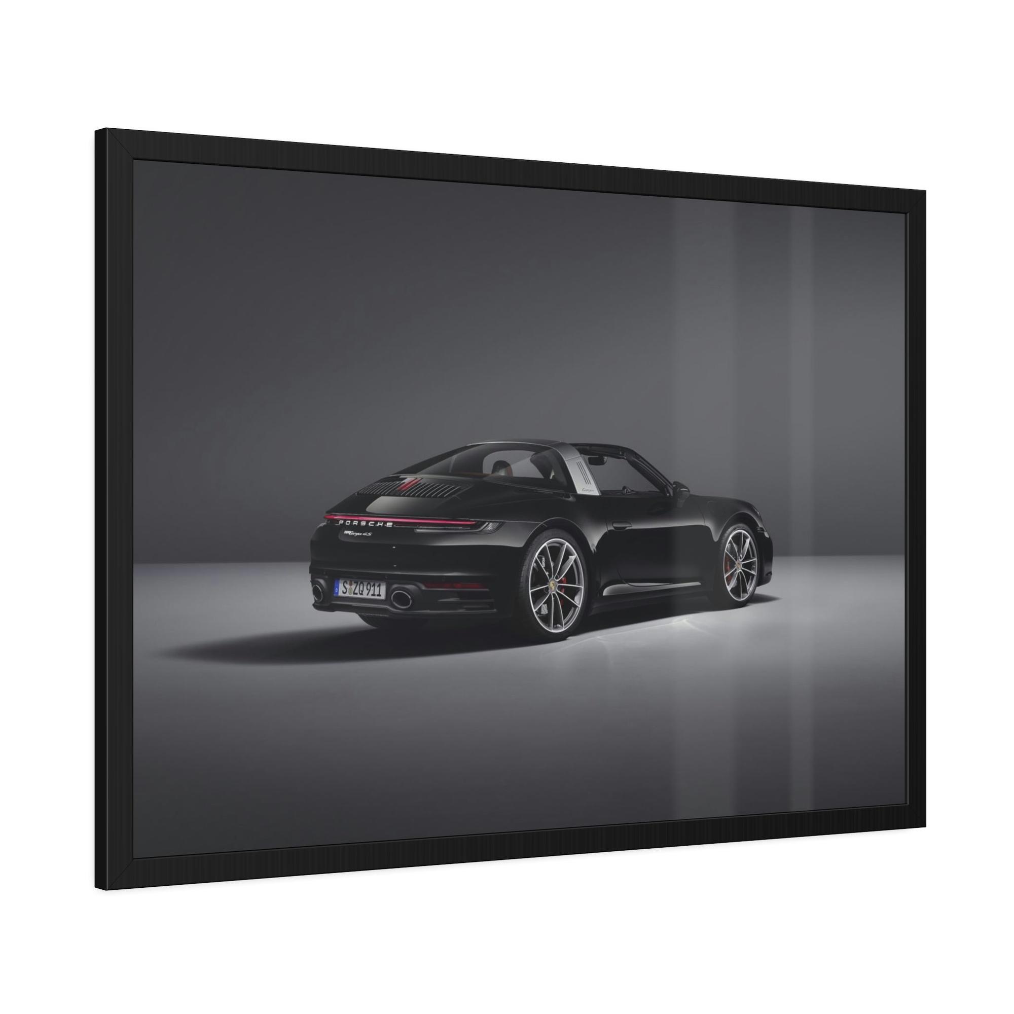 Porsche Porsche's Power and Beauty: A Natural Canvas & Poster Print for Car Aficionados