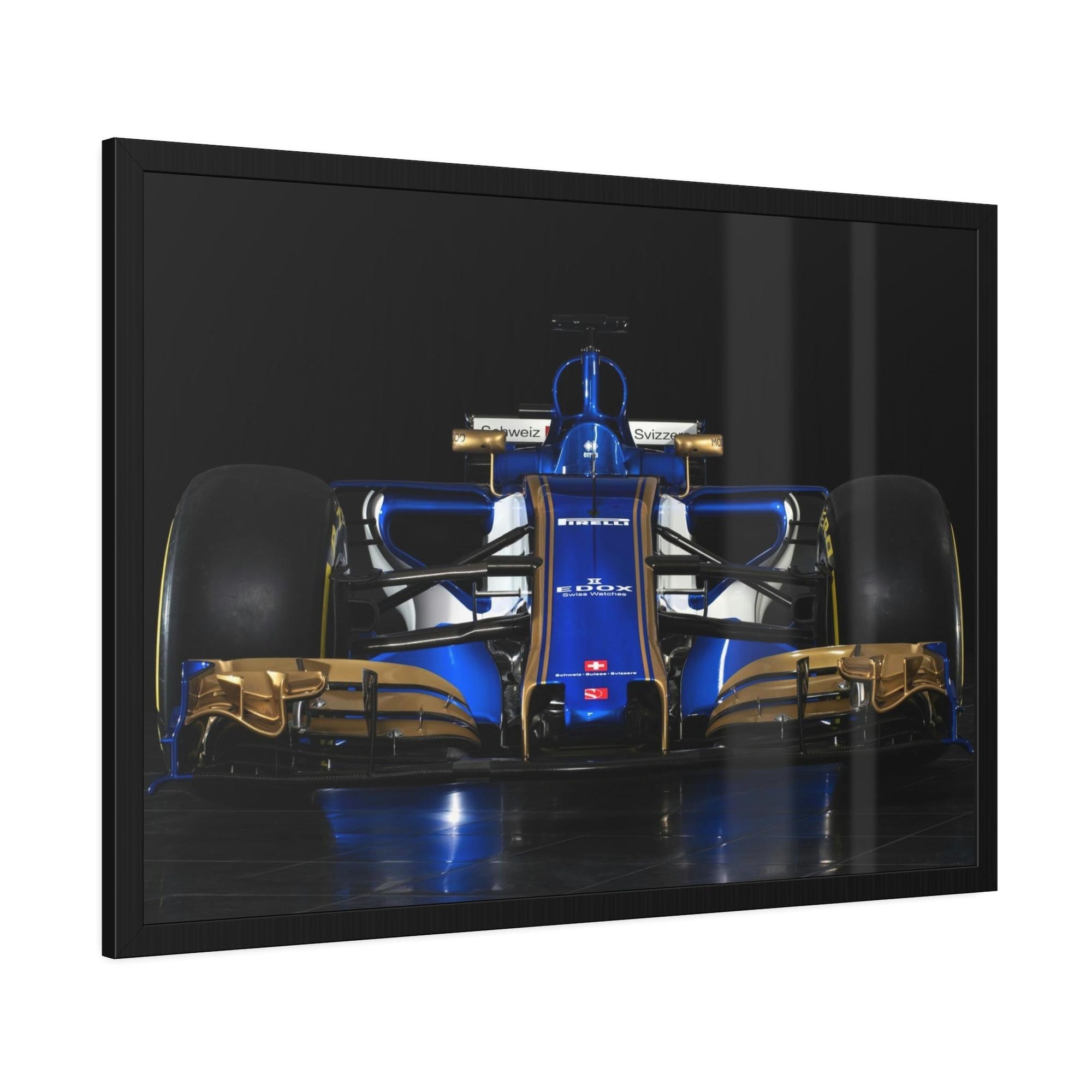 F1 The Art of Speed: Dynamic F1 Car Print on Natural Canvas & Poster