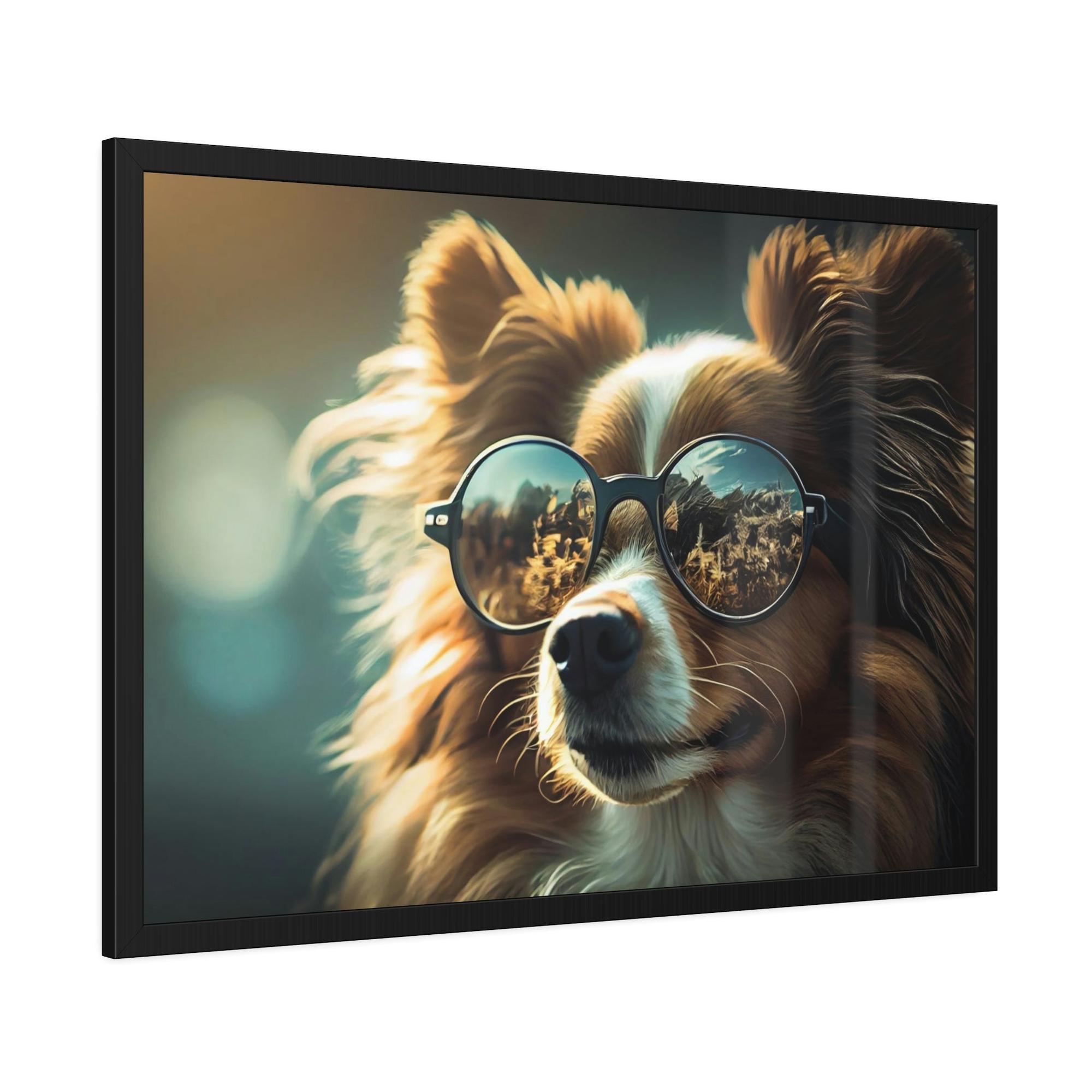 Dogs Canine Curiosity: Natural Canvas Wall Art of Dogs Exploring the World