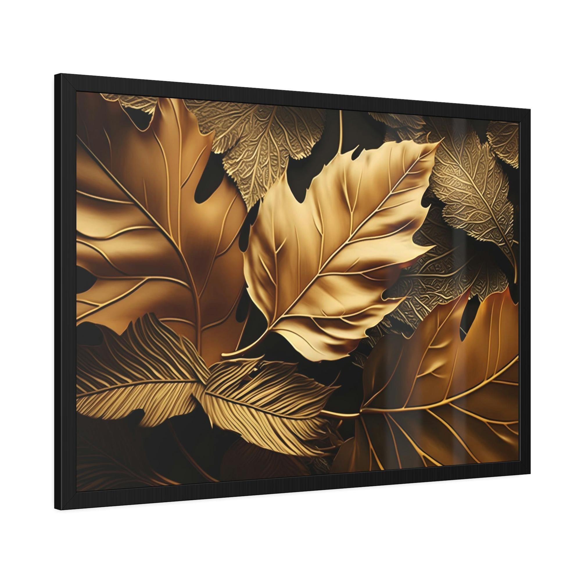 Gold Abstract Art Radiant Splendor: Gold Abstract Canvas & Poster Wall Art