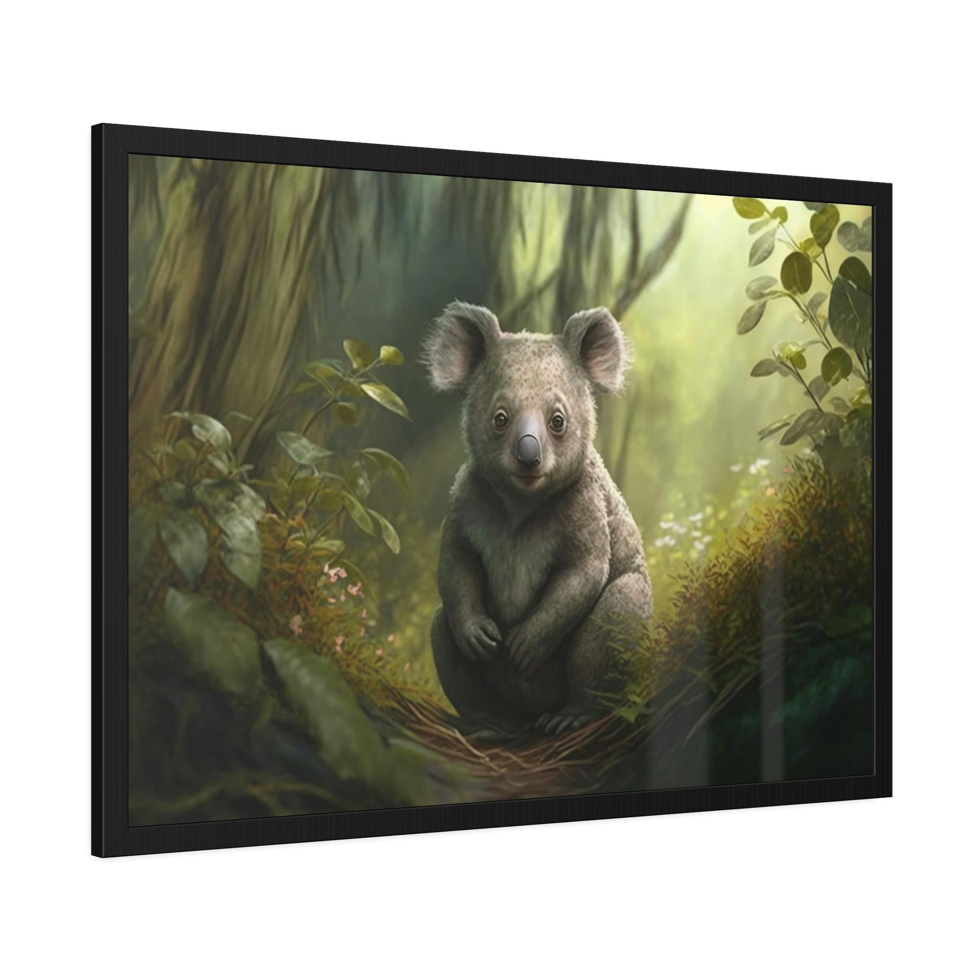 Koalas Among the Eucalyptus Trees: A Koala Painting on Canvas