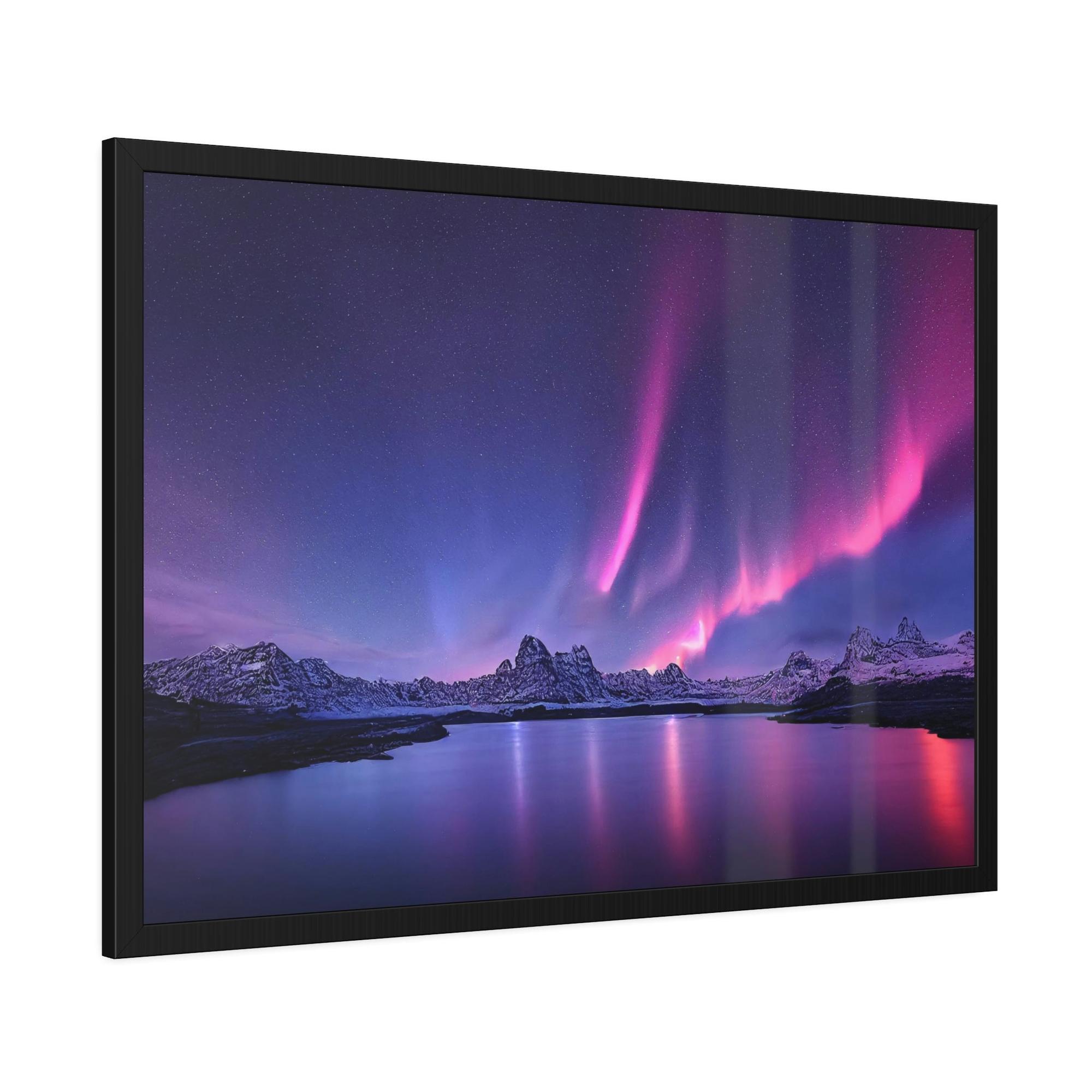Aurora Borealis Majestic Aurora Borealis: A Celestial Spectacle on Canvas