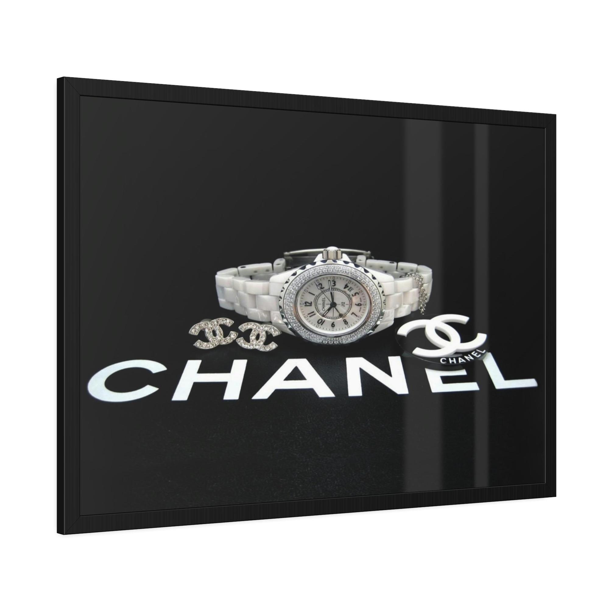 Chanel Classy and Chic: Chanel-Inspired Wall Art on Natural Canvas