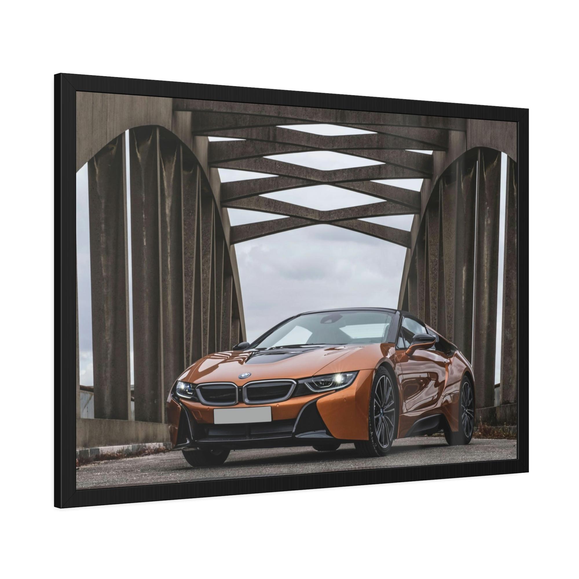 Bmw BMW's Precision and Style: Captivating Art Print on Natural Canvas & Poster